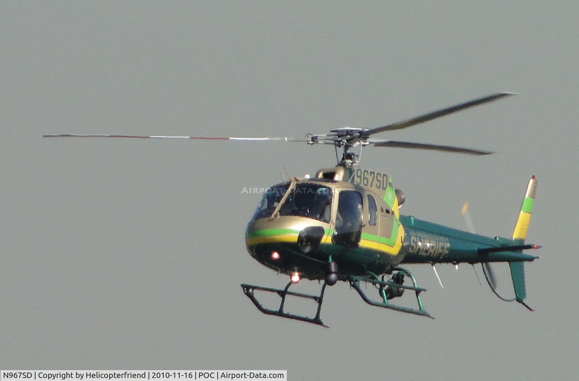 N967SD, 2003 Eurocopter AS-350B-2 Ecureuil C/N 3678, On final to helipad
