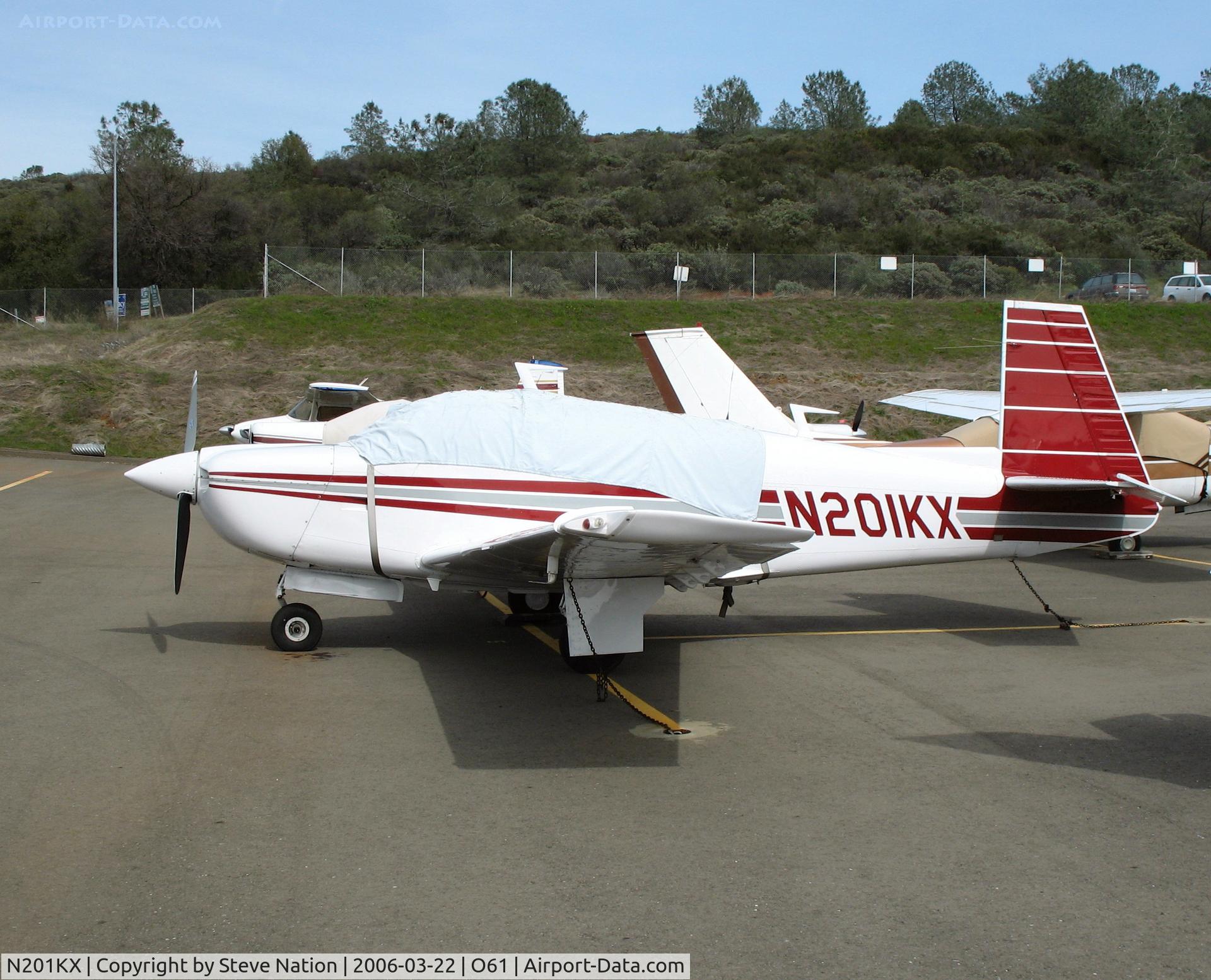 N201KX, 1978 Mooney M20J 201 C/N 24-0469, 1978 Mooney M20J with cockpit cover @ Cameron Airpark, CA
