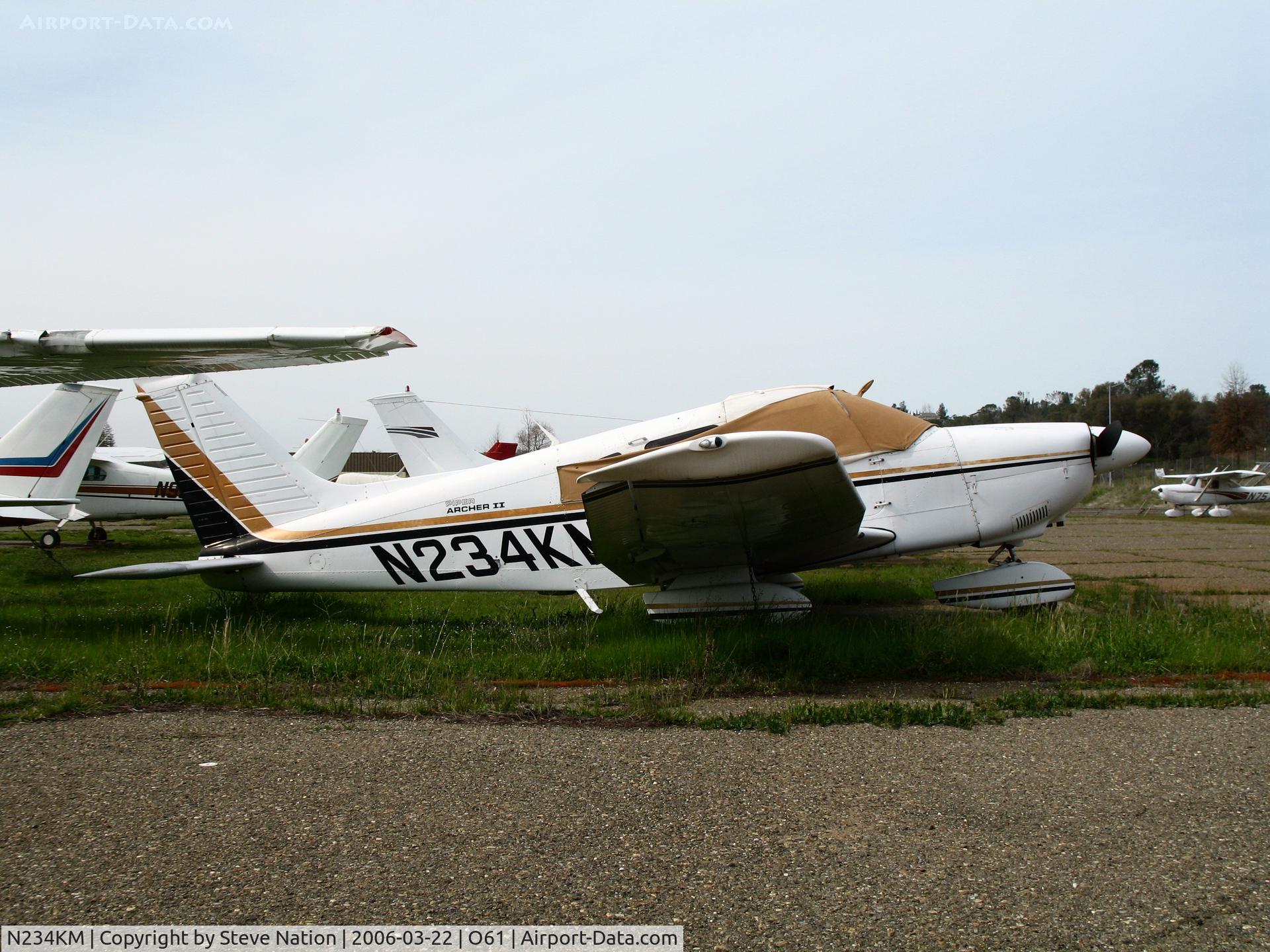 N234KM, 1978 Piper PA-28-181 C/N 28-7990043, 1978 Piper PA-28-181 with cockpit cover @ Cameron Airpark, CA