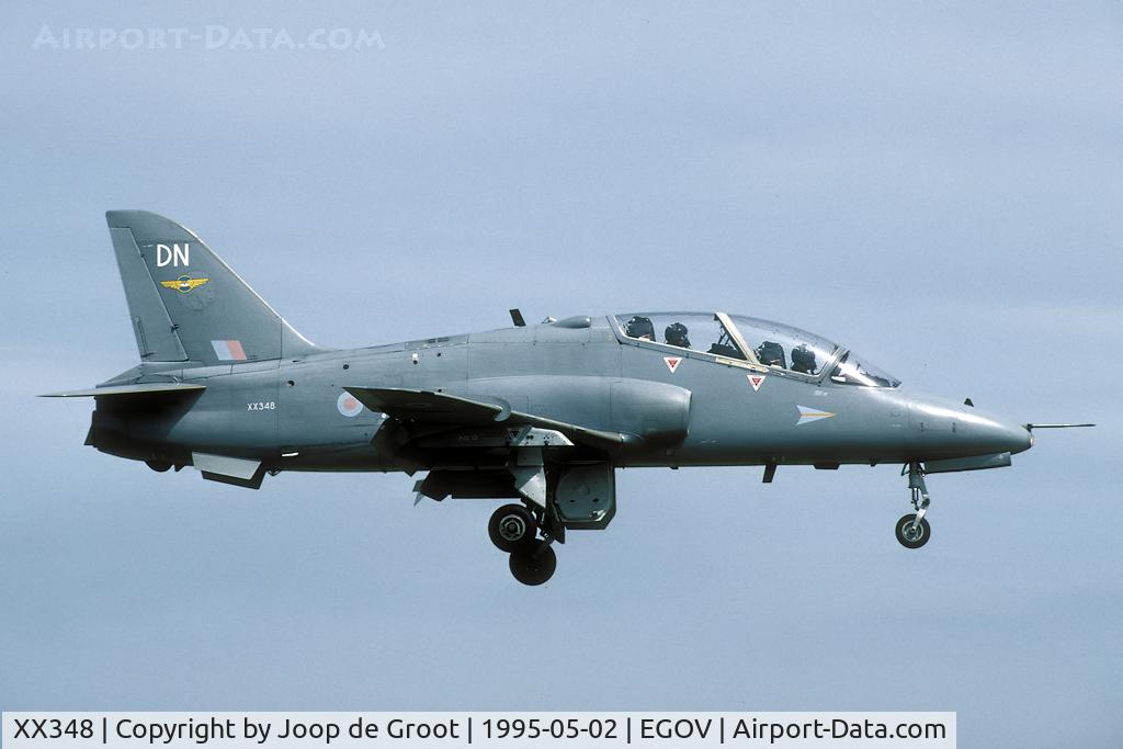 XX348, 1981 Hawker Siddeley Hawk T.1A C/N 197/312172, 208 Sq Hawk still in the grey colors.