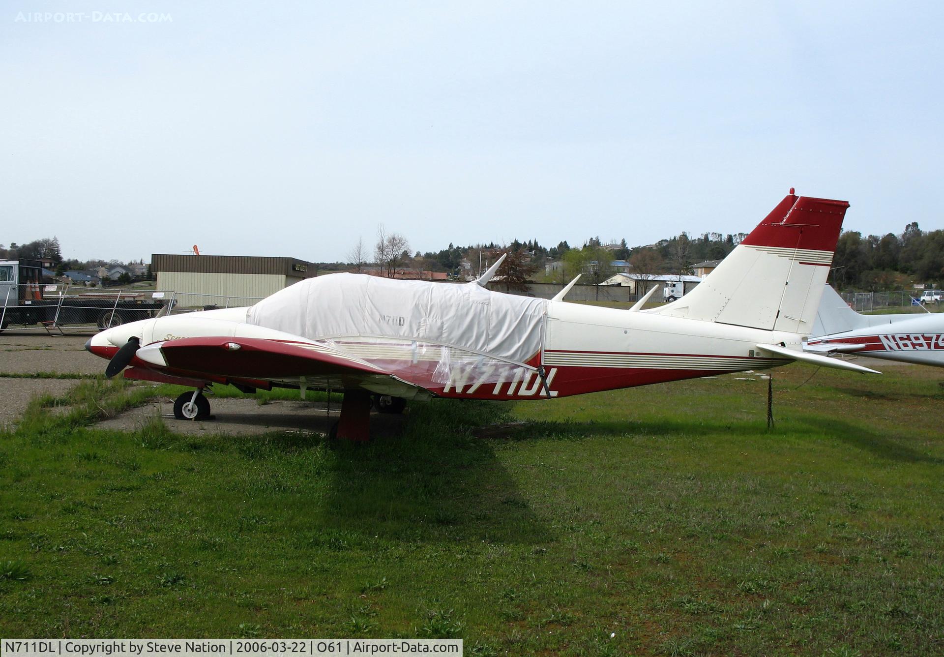N711DL, 1973 Piper PA-34-200 C/N 34-7350241, 1973 Piper PA-34-200 with cockpit cover @ Cameron Airpark, CA