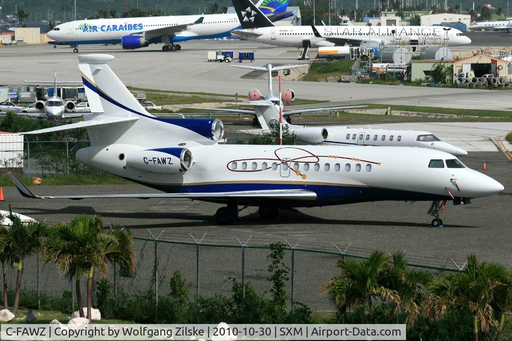 C-FAWZ, 2009 Dassault Falcon 7X C/N 65, visitor