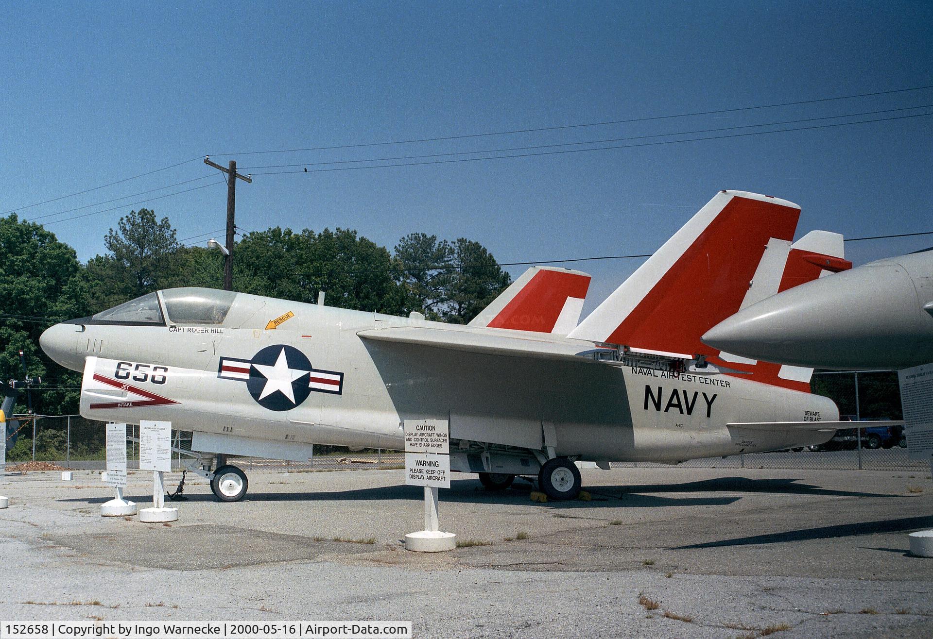 152658, LTV A-7A Corsair II C/N A-015, LTV A-7A Corsair II at the Patuxent River Naval Air Museum