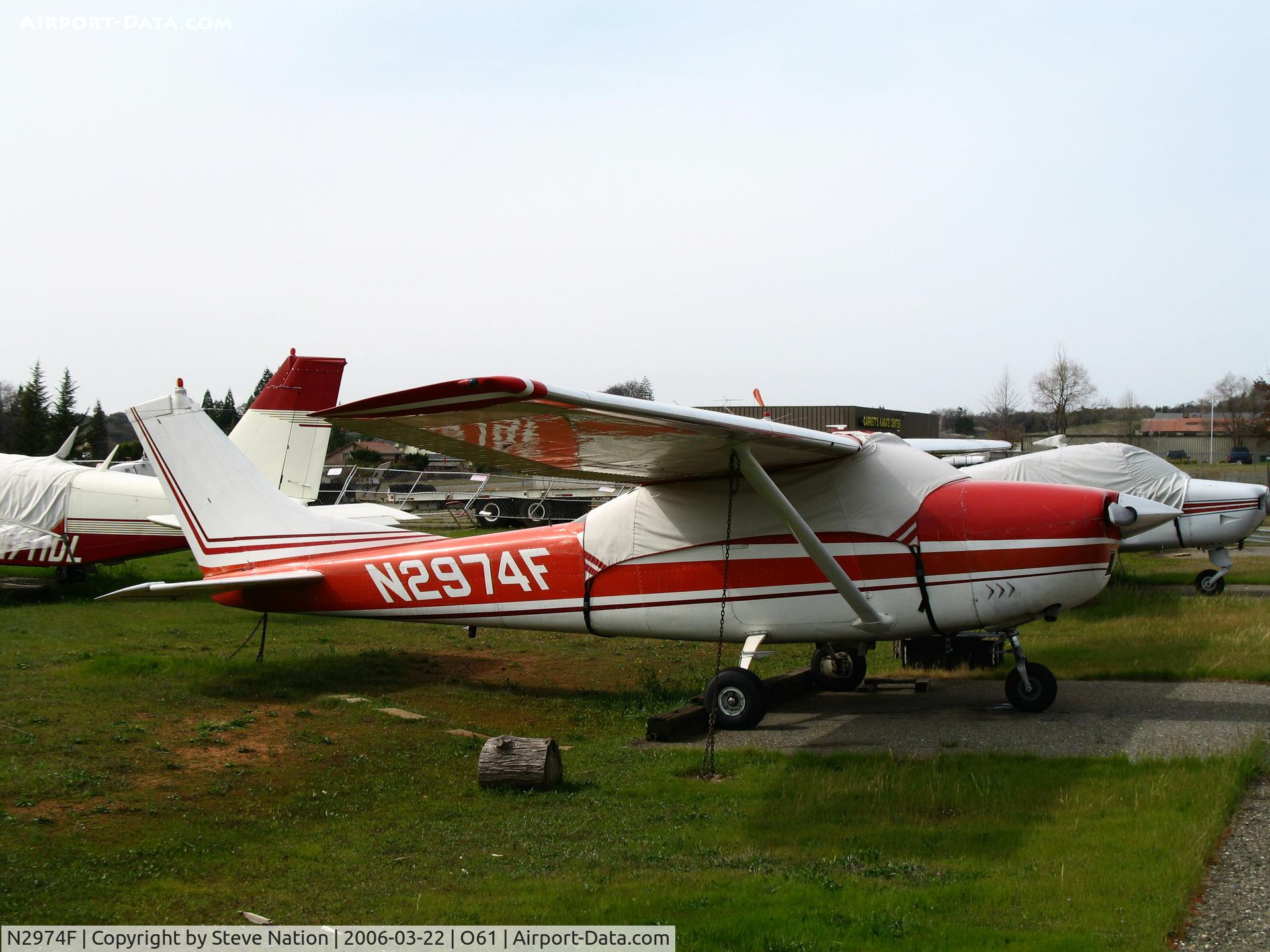N2974F, 1966 Cessna 182J Skylane C/N 18257074, Locally-based 1966 Cessna 182J with cockpit cover @ Cameron Airpark, CA
