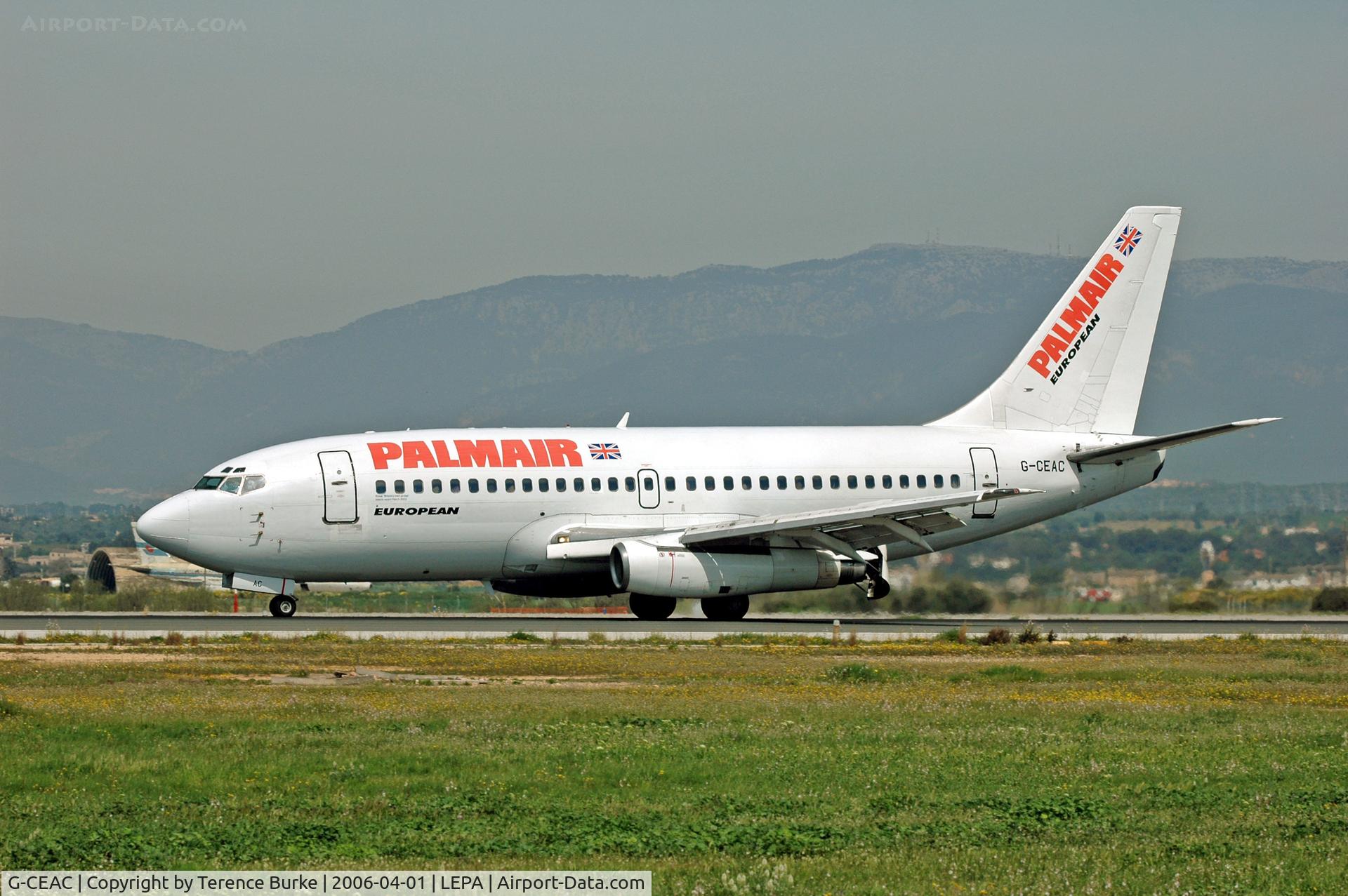 G-CEAC, 1974 Boeing 737-229 C/N 20911, Palma Airport, April 2006