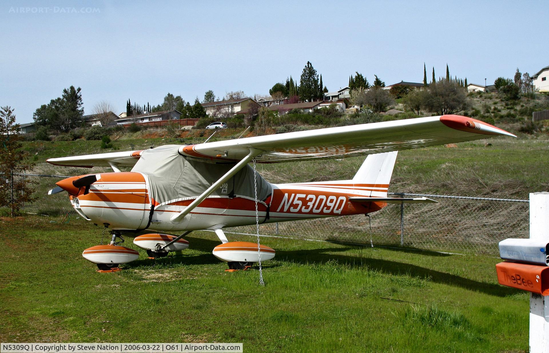 N5309Q, 1972 Cessna 150L C/N 15073209, Locally-based 1972 Cessna 150L with cockpit cover @ Cameron Airpark, CA