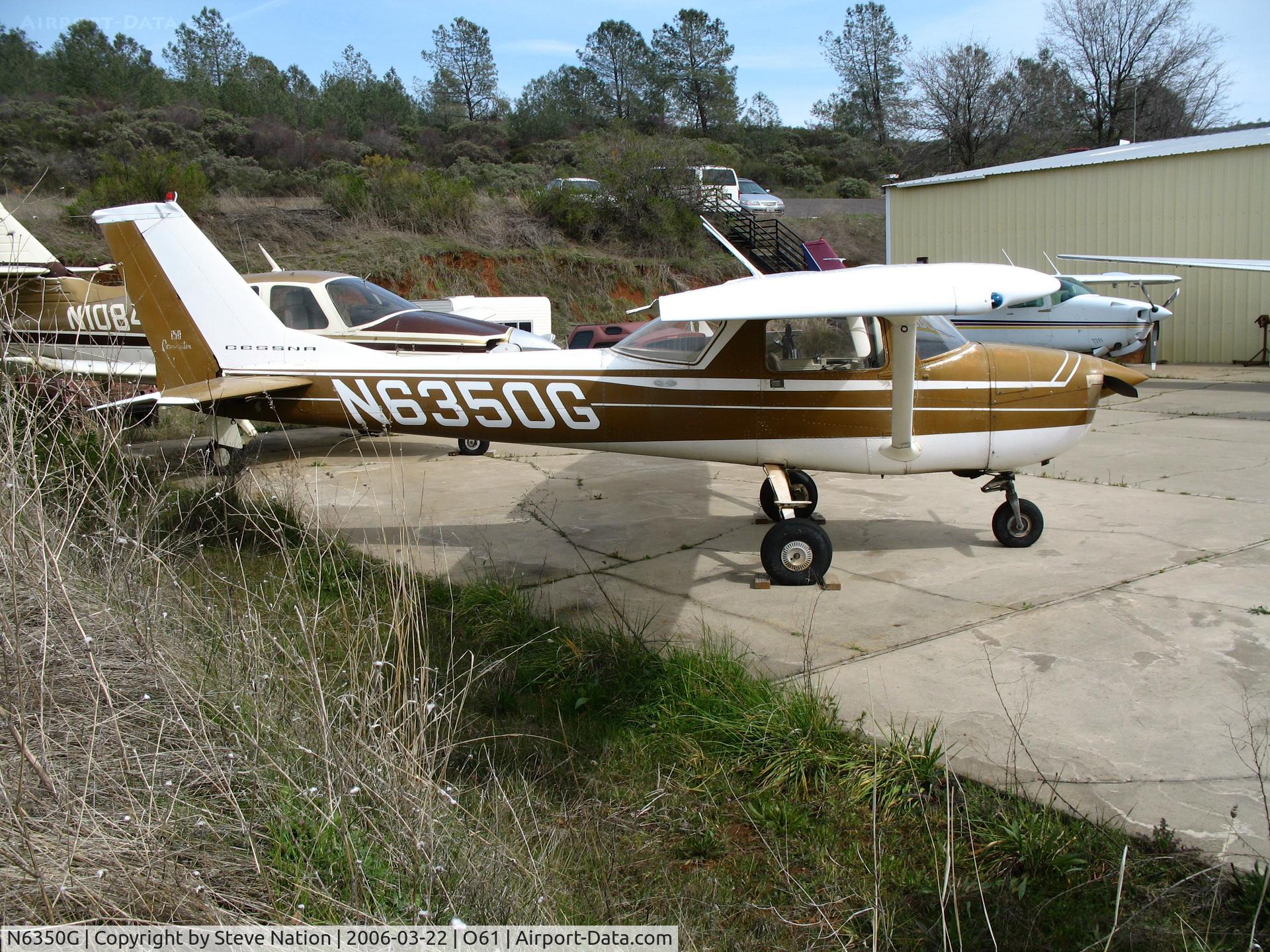 N6350G, 1970 Cessna 150K C/N 15071850, 1970 Cessna 150K (normal view) in for maintenance @ Cameron Airpark, CA