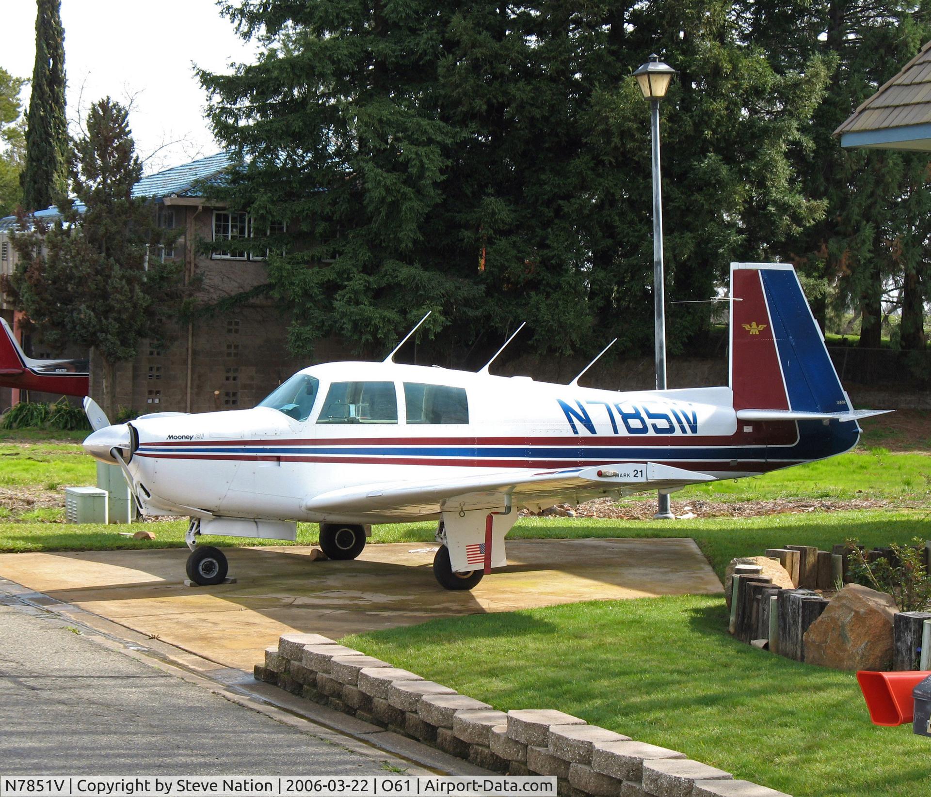N7851V, 1964 Mooney M20C Ranger C/N 2814, Locally-based 1964 Mooney M20C @ Cameron Airpark, CA (to owner in Driggs, ID by Sep 2009)