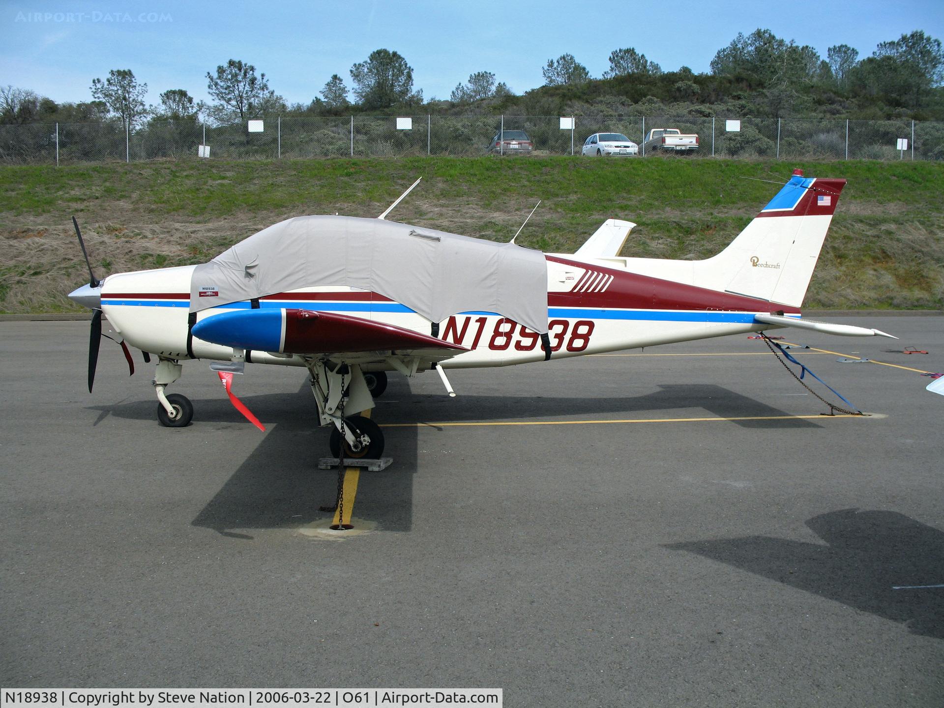 N18938, 1977 Beech C24R C/N MC-531, Locally-based 1977 Beech C24R with cockpit cover @ Cameron Airpark, CA (to owner in Seattle, WA by Aug 2009)