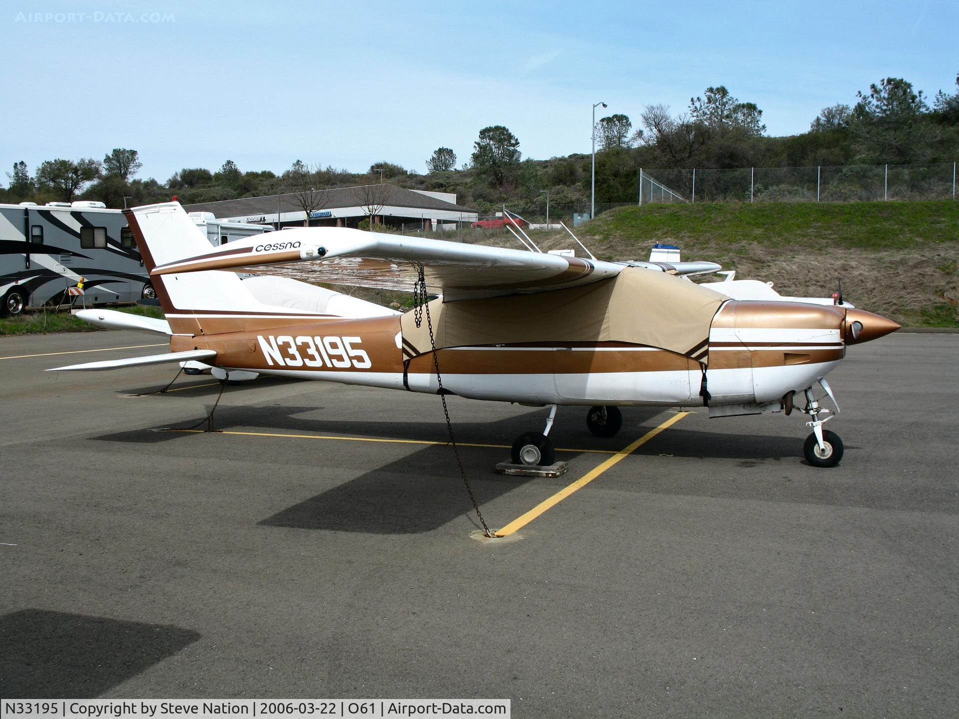 N33195, 1976 Cessna 177RG Cardinal C/N 177RG0918, Locally-based 1976 Cessna 177RG with cockpit cover @ Cameron Airpark, CA (to new owner in Scappoose, ORE by Jan 2010)
