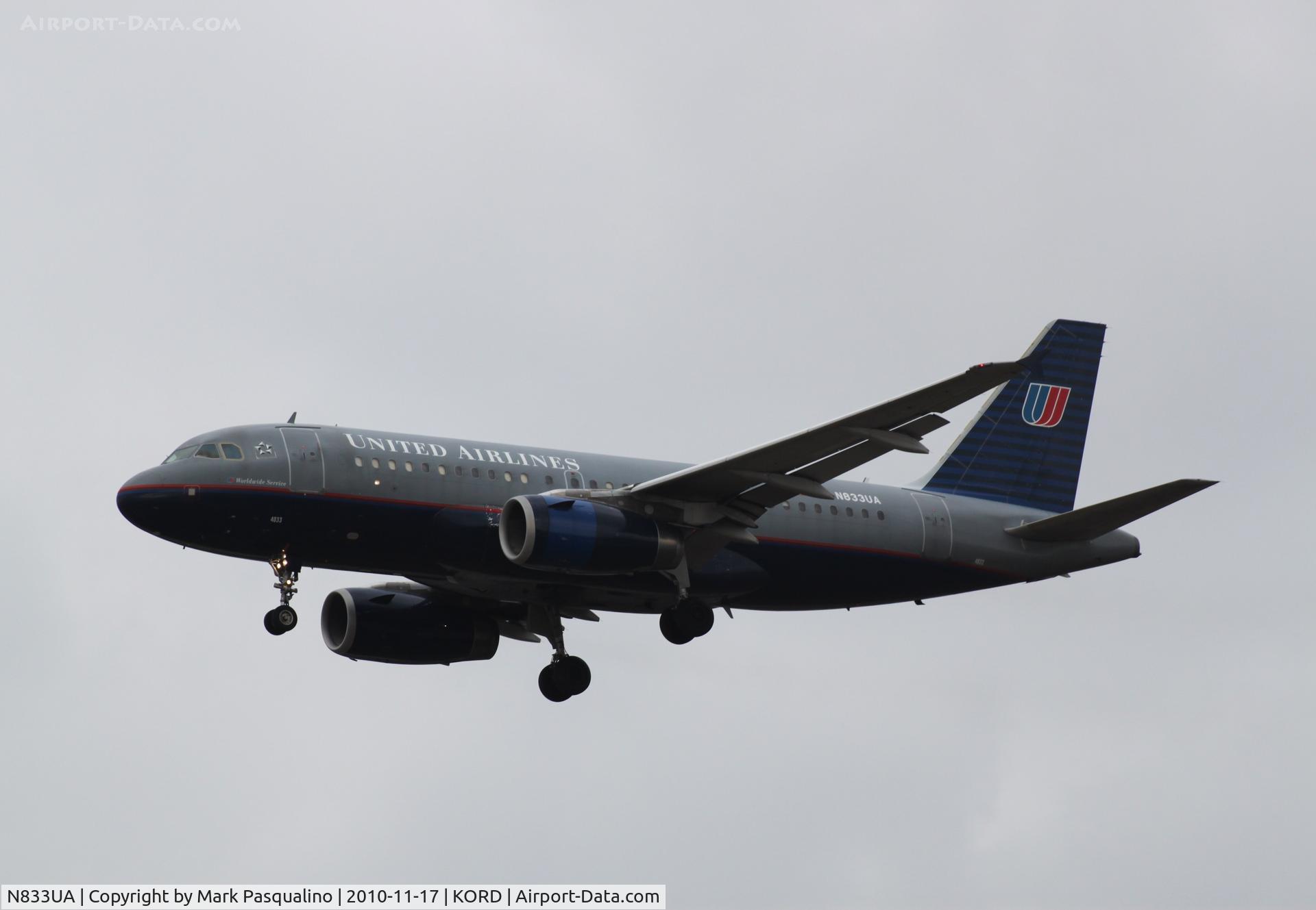 N833UA, 2000 Airbus A319-131 C/N 1401, Airbus A319