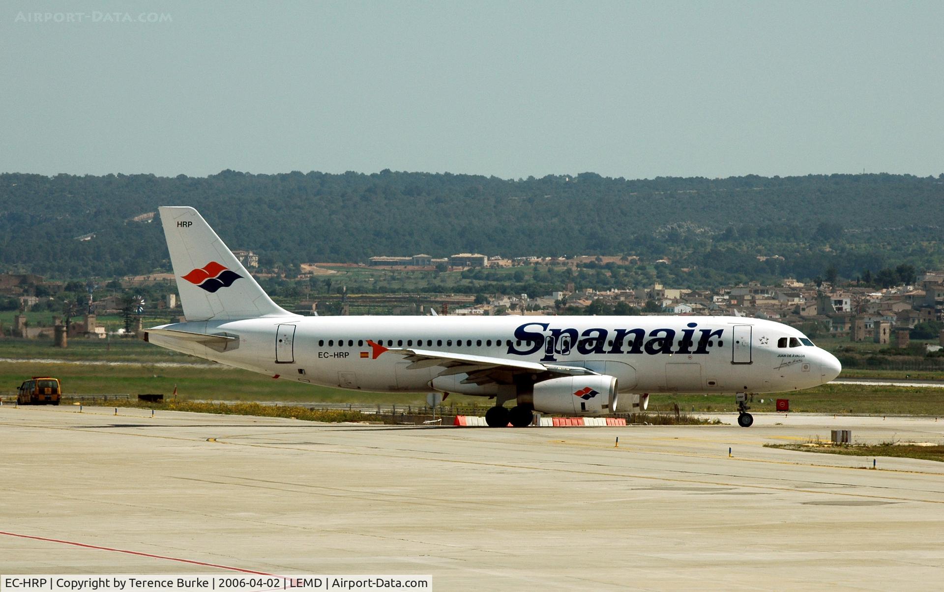 EC-HRP, 2000 Airbus A320-232 C/N 1349, Madrid Airport, (From inside terminal)