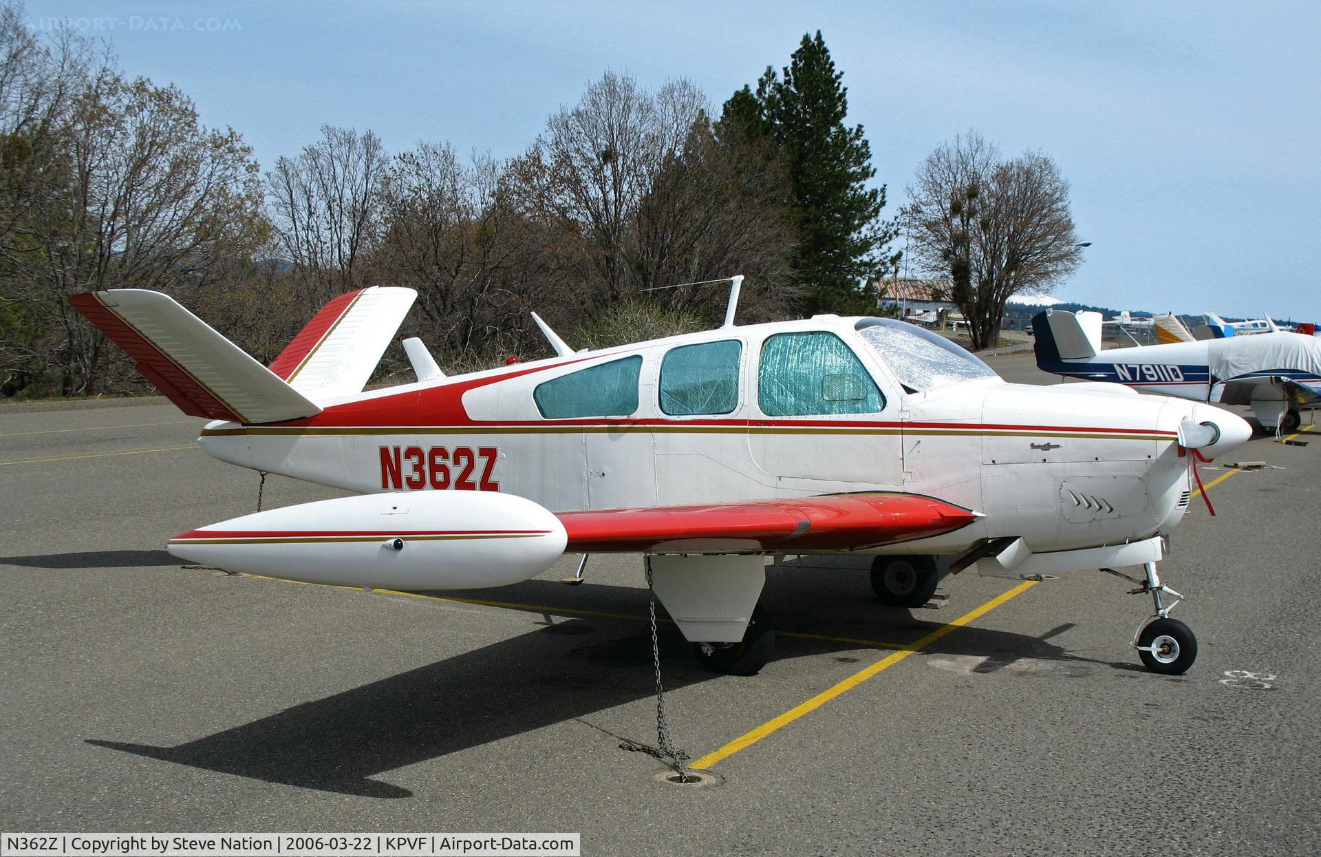 N362Z, 1960 Beech M35 Bonanza C/N D-6522, Locally-based 1960 Beech M35 with tip tanks @ Placerville, CA