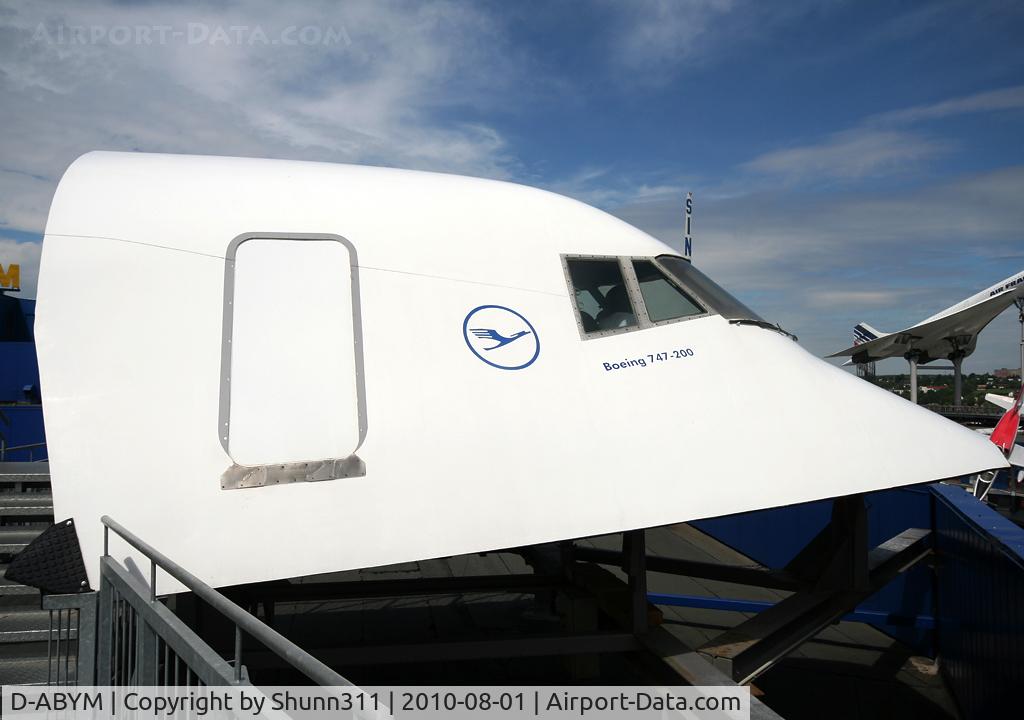 D-ABYM, 1978 Boeing 747-230BM C/N 21588, Cockpit section preserved @ Sinsheim Museum...