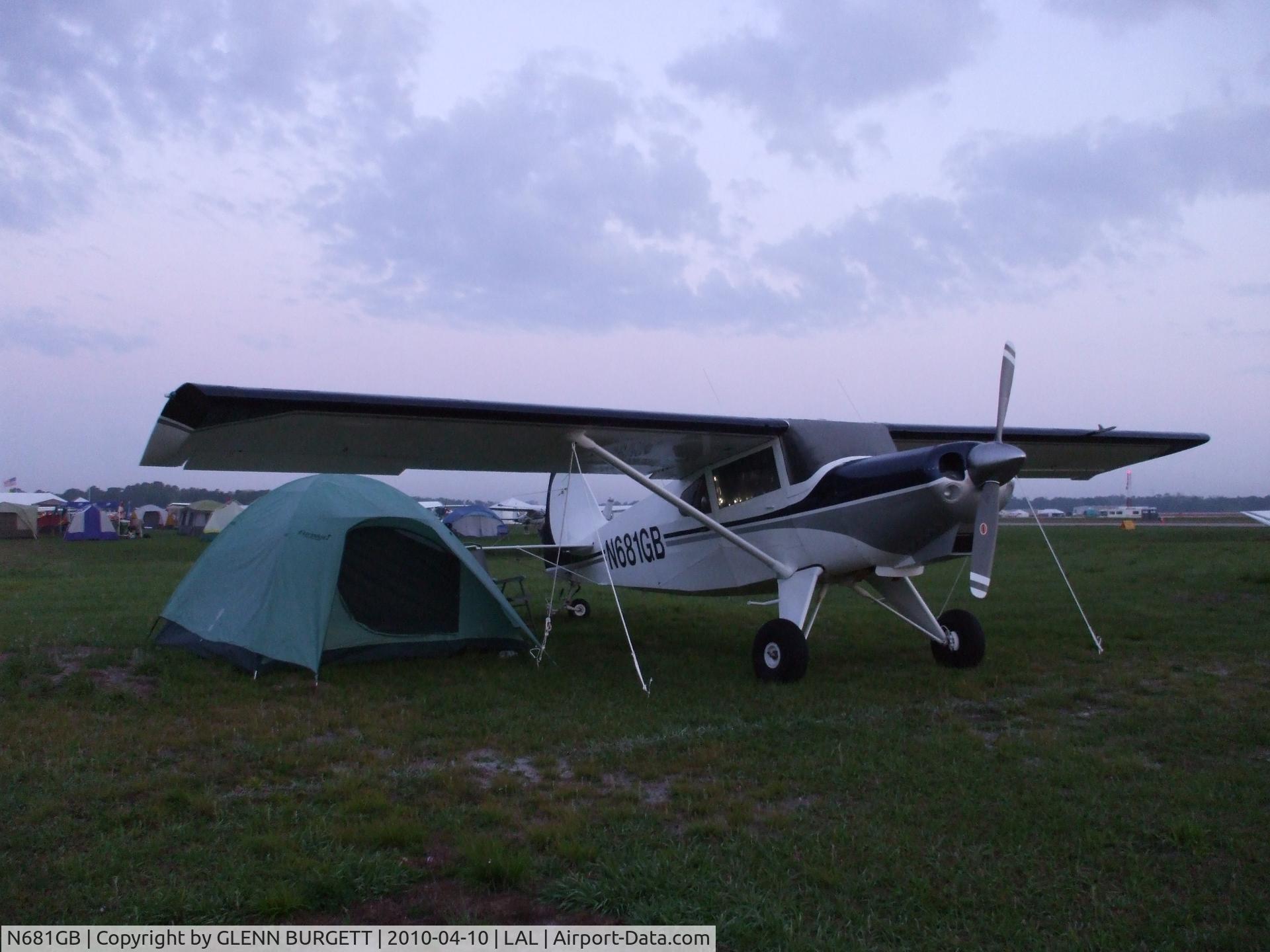 N681GB, Barrows Bearhawk 260 C/N 681, CAMPING AT SUN N FUN 2010