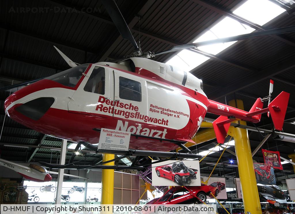 D-HMUF, Eurocopter-Kawasaki BK-117B-2 C/N 7105, Preserved MBB BK-117 @ Sinsheim Museum...
