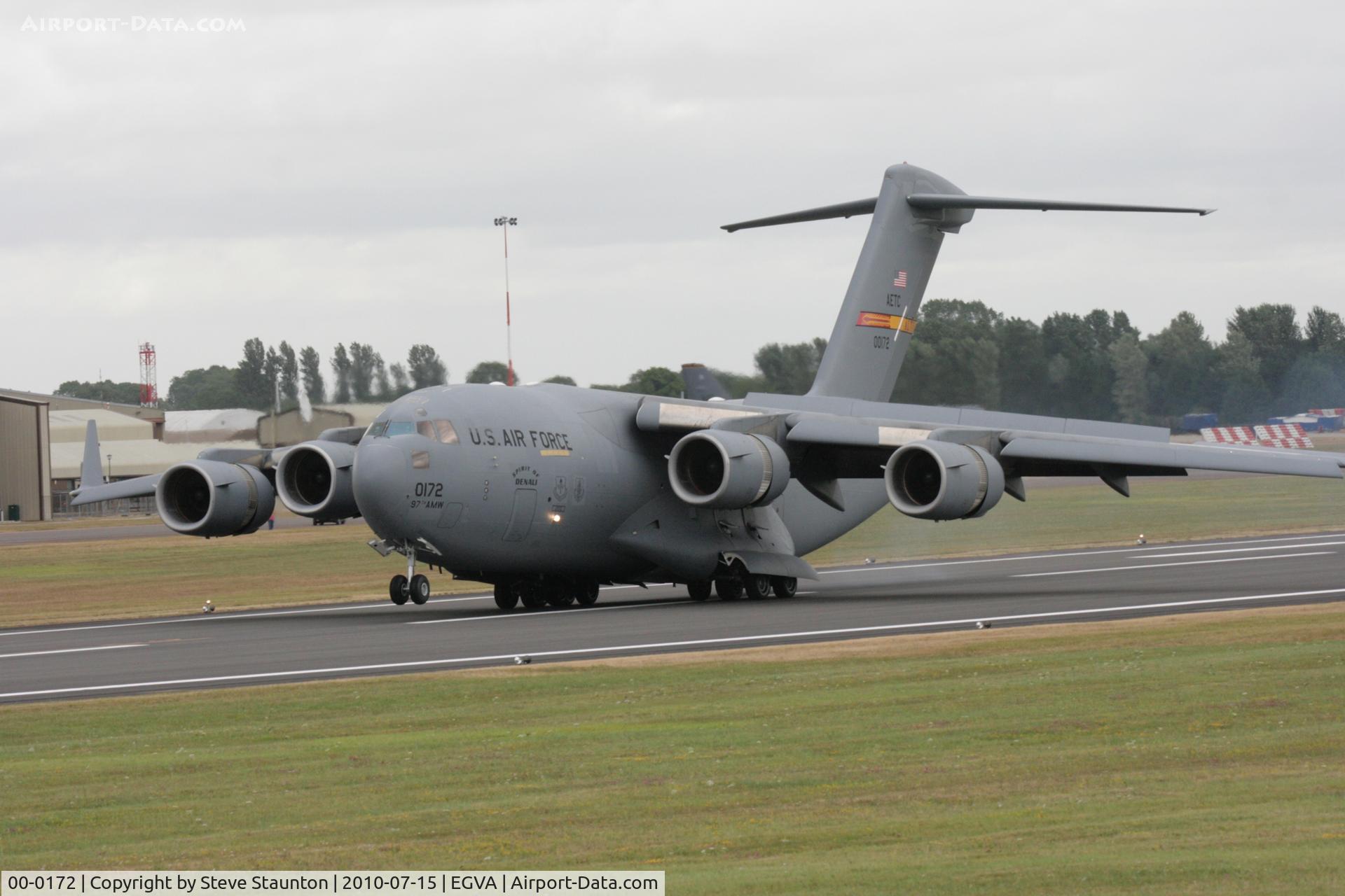 00-0172, 2001 Boeing C-17A Globemaster III C/N P-72, Taken at the Royal International Air Tattoo 2010