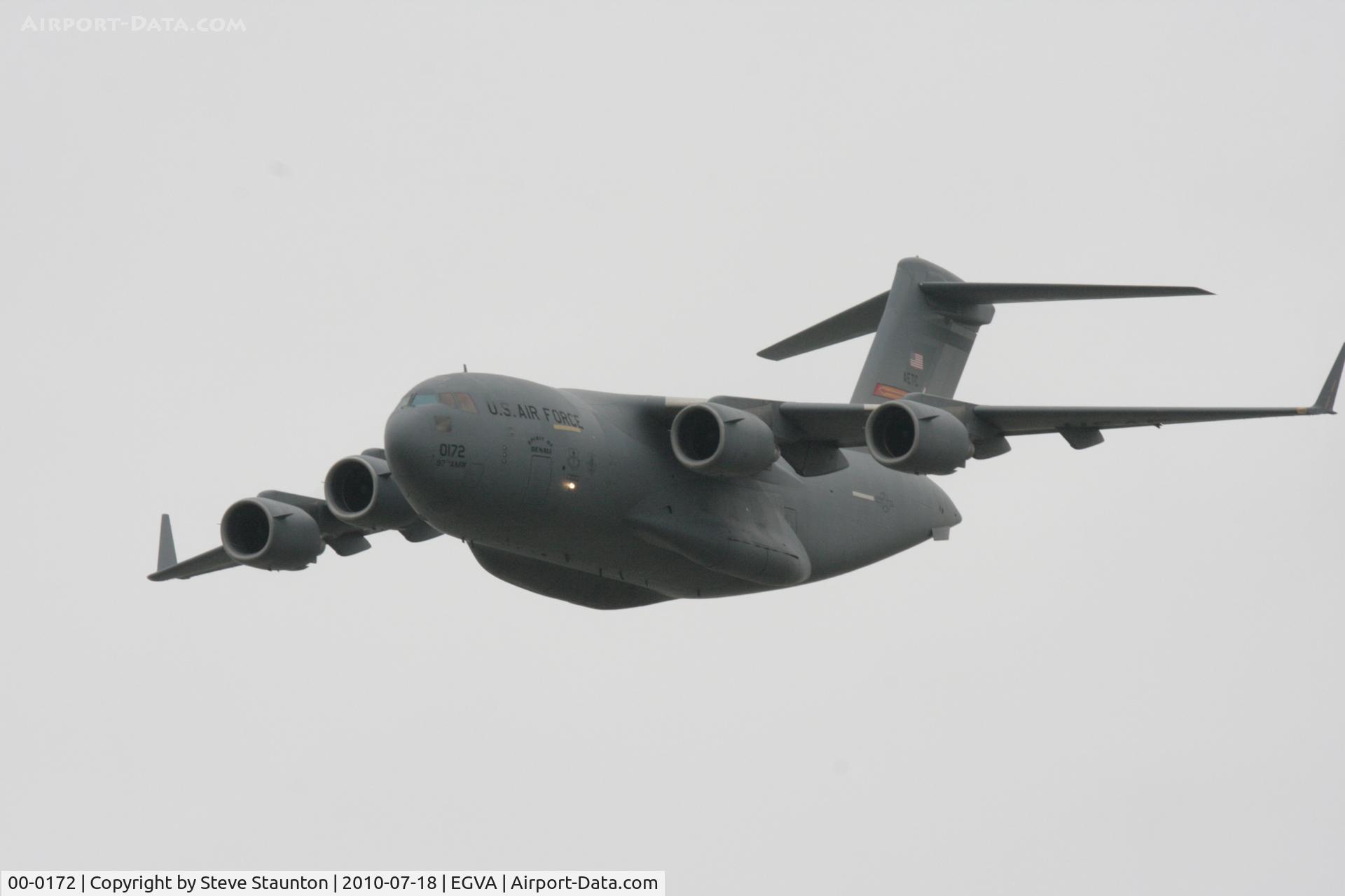 00-0172, 2001 Boeing C-17A Globemaster III C/N P-72, Taken at the Royal International Air Tattoo 2010