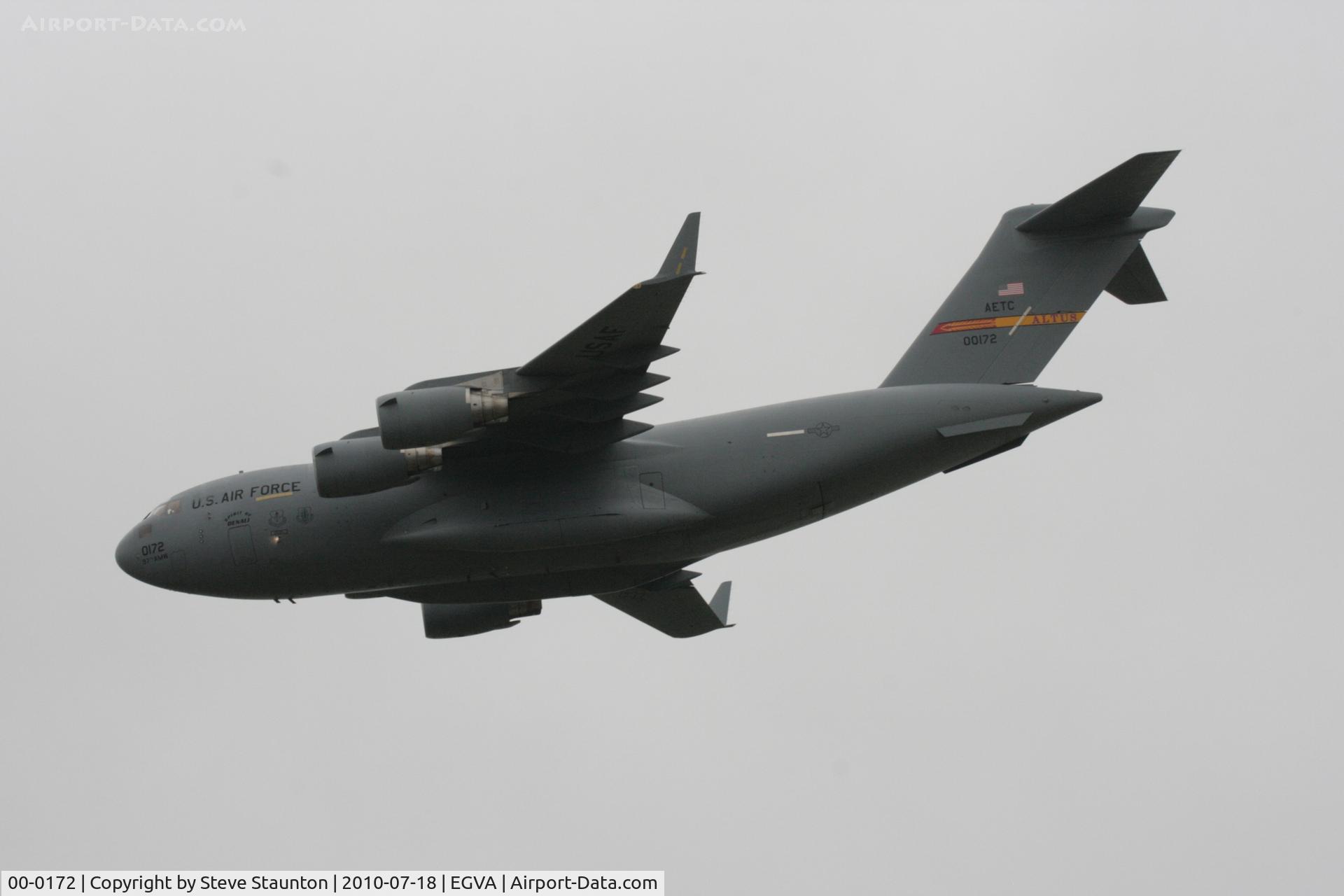 00-0172, 2001 Boeing C-17A Globemaster III C/N P-72, Taken at the Royal International Air Tattoo 2010