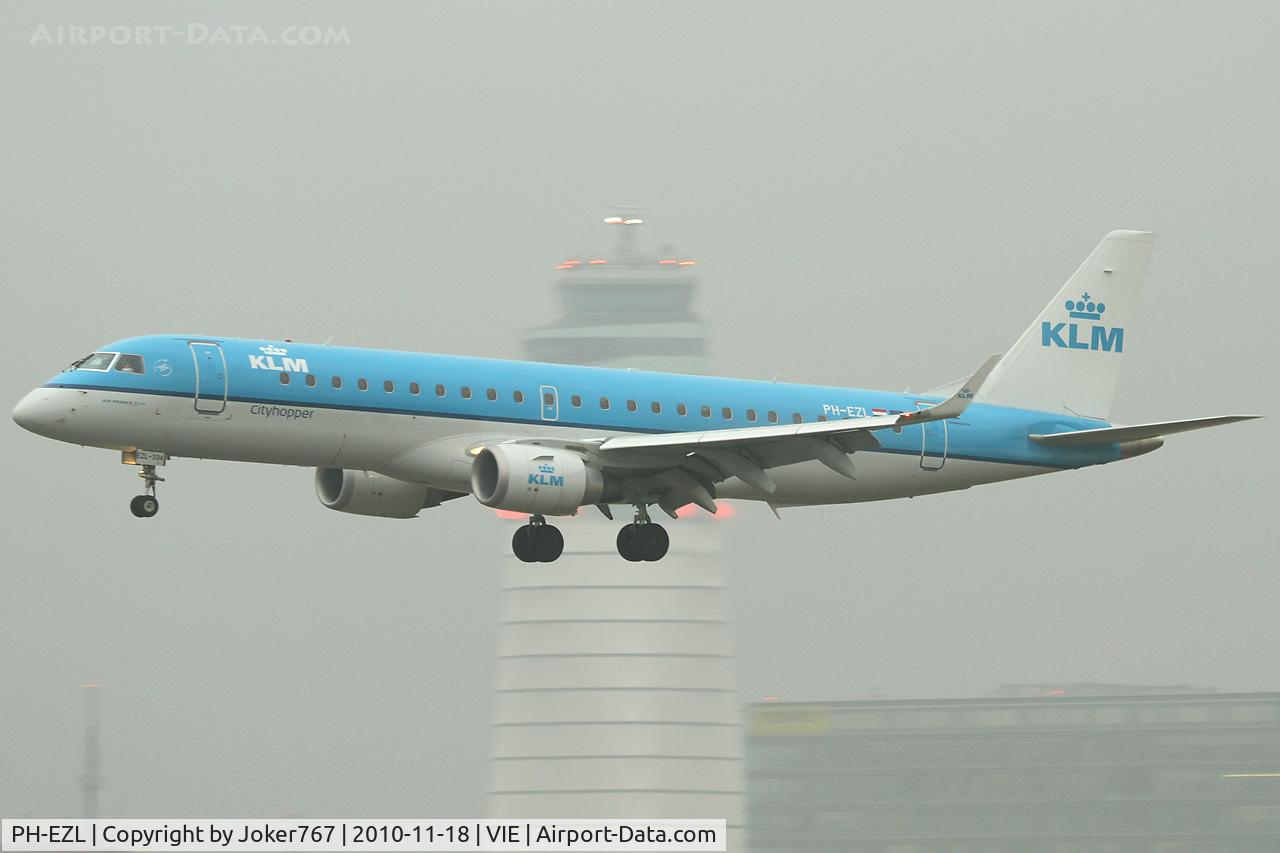 PH-EZL, 2010 Embraer 190LR (ERJ-190-100LR) C/N 19000334, KLM - Royal Dutch Airlines
