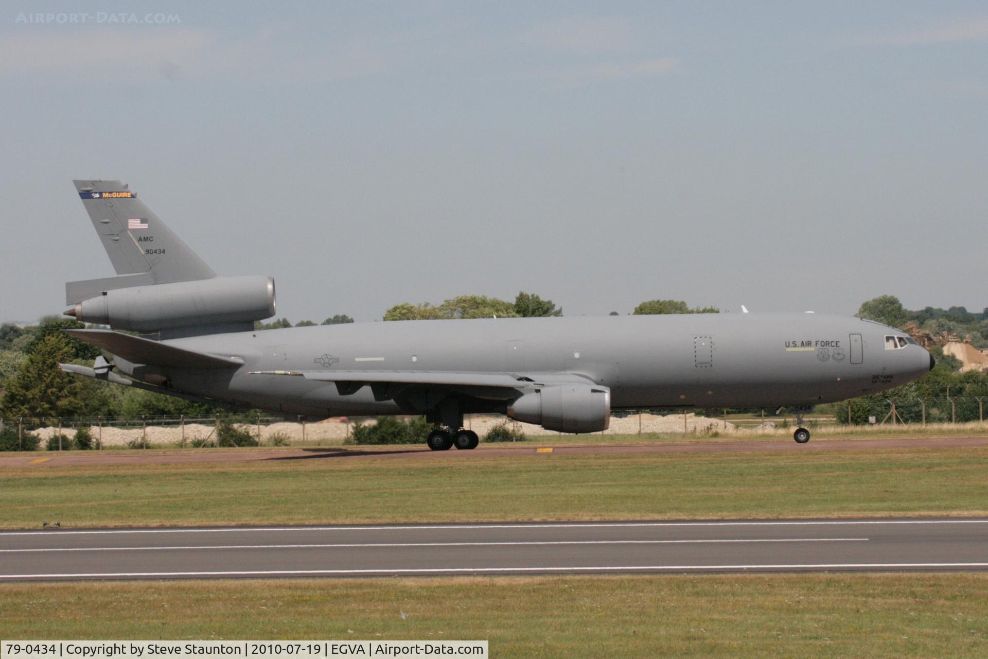 79-0434, 1979 McDonnell Douglas KC-10A Extender C/N 48201, Taken at the Royal International Air Tattoo 2010