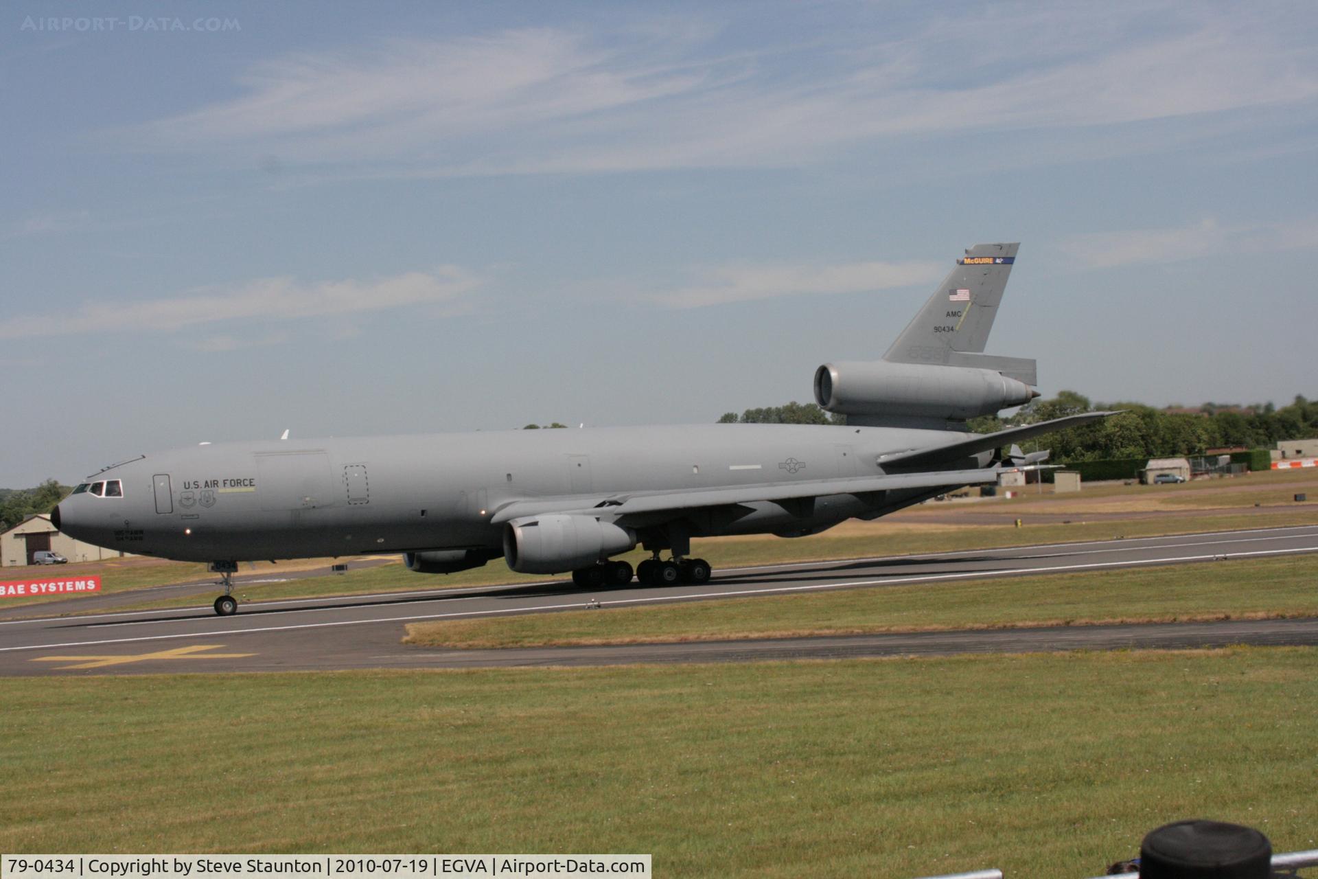 79-0434, 1979 McDonnell Douglas KC-10A Extender C/N 48201, Taken at the Royal International Air Tattoo 2010