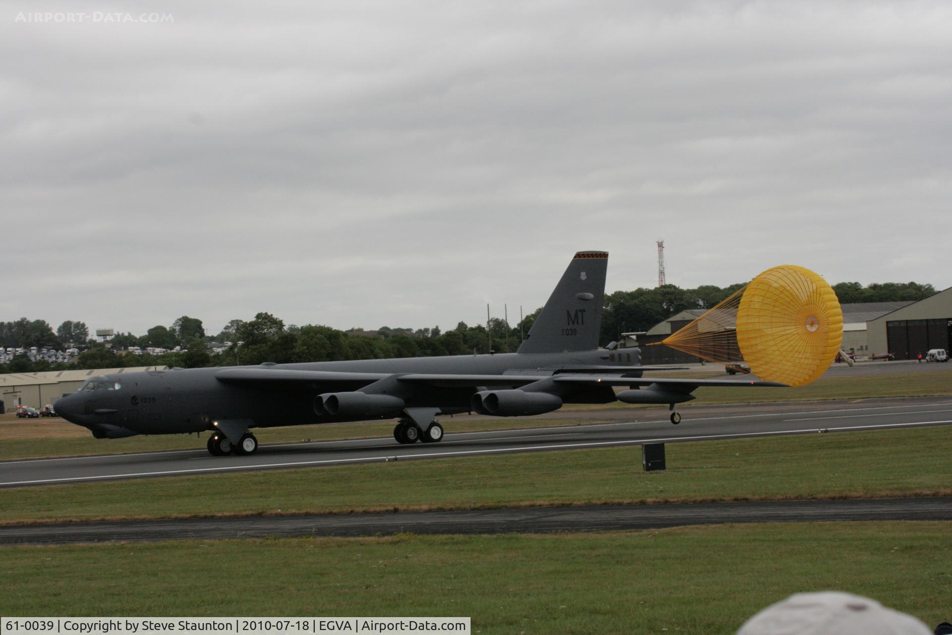 61-0039, 1961 Boeing B-52H Stratofortress C/N 464466, Taken at the Royal International Air Tattoo 2010