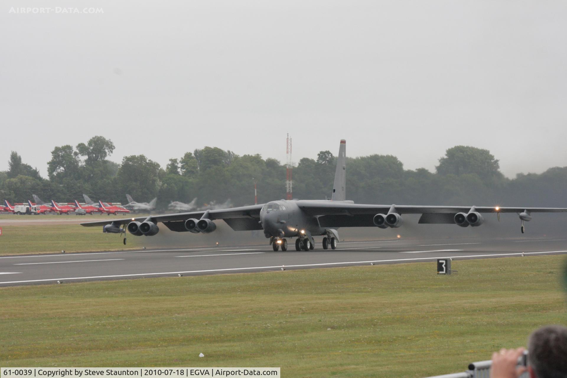 61-0039, 1961 Boeing B-52H Stratofortress C/N 464466, Taken at the Royal International Air Tattoo 2010