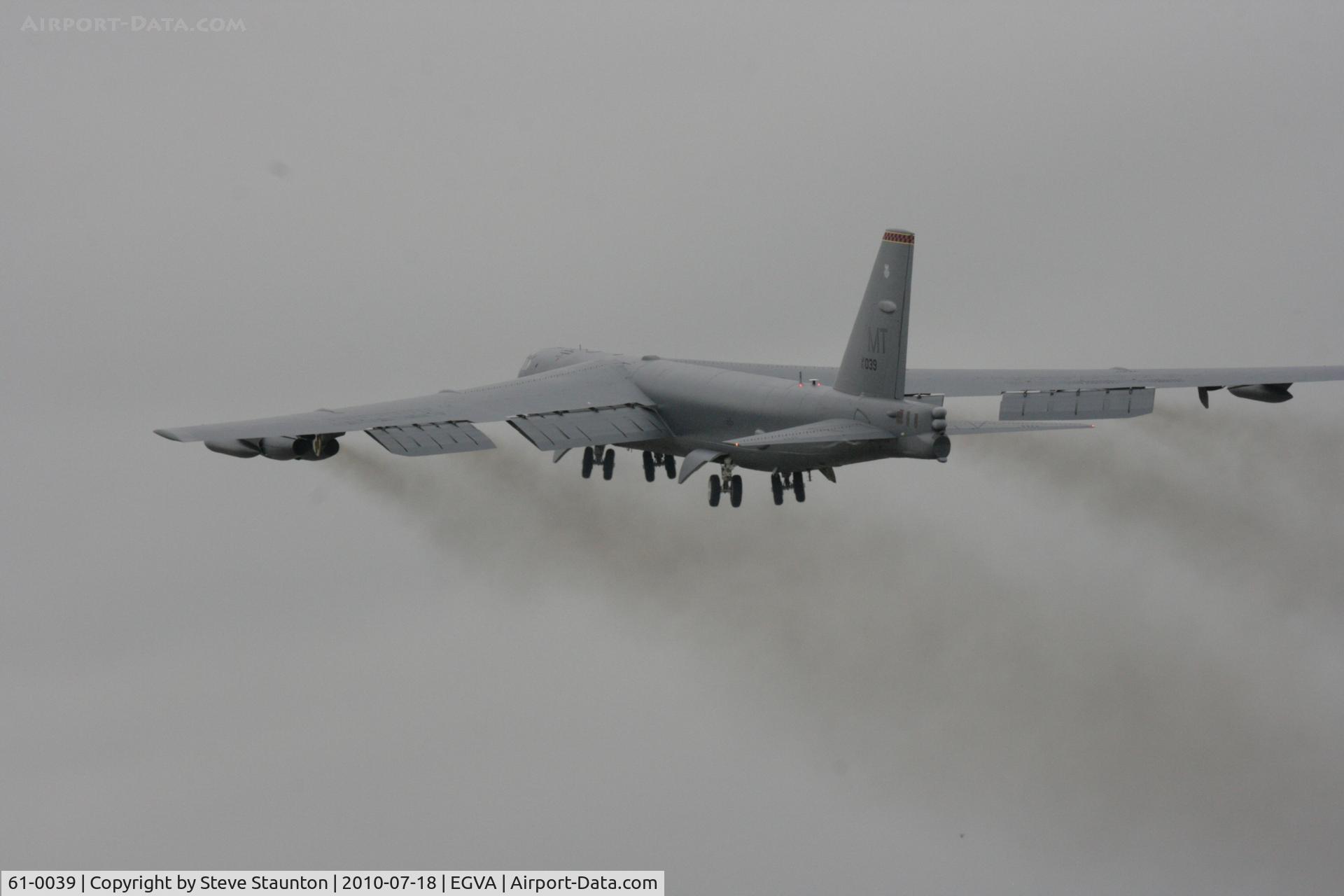 61-0039, 1961 Boeing B-52H Stratofortress C/N 464466, Taken at the Royal International Air Tattoo 2010