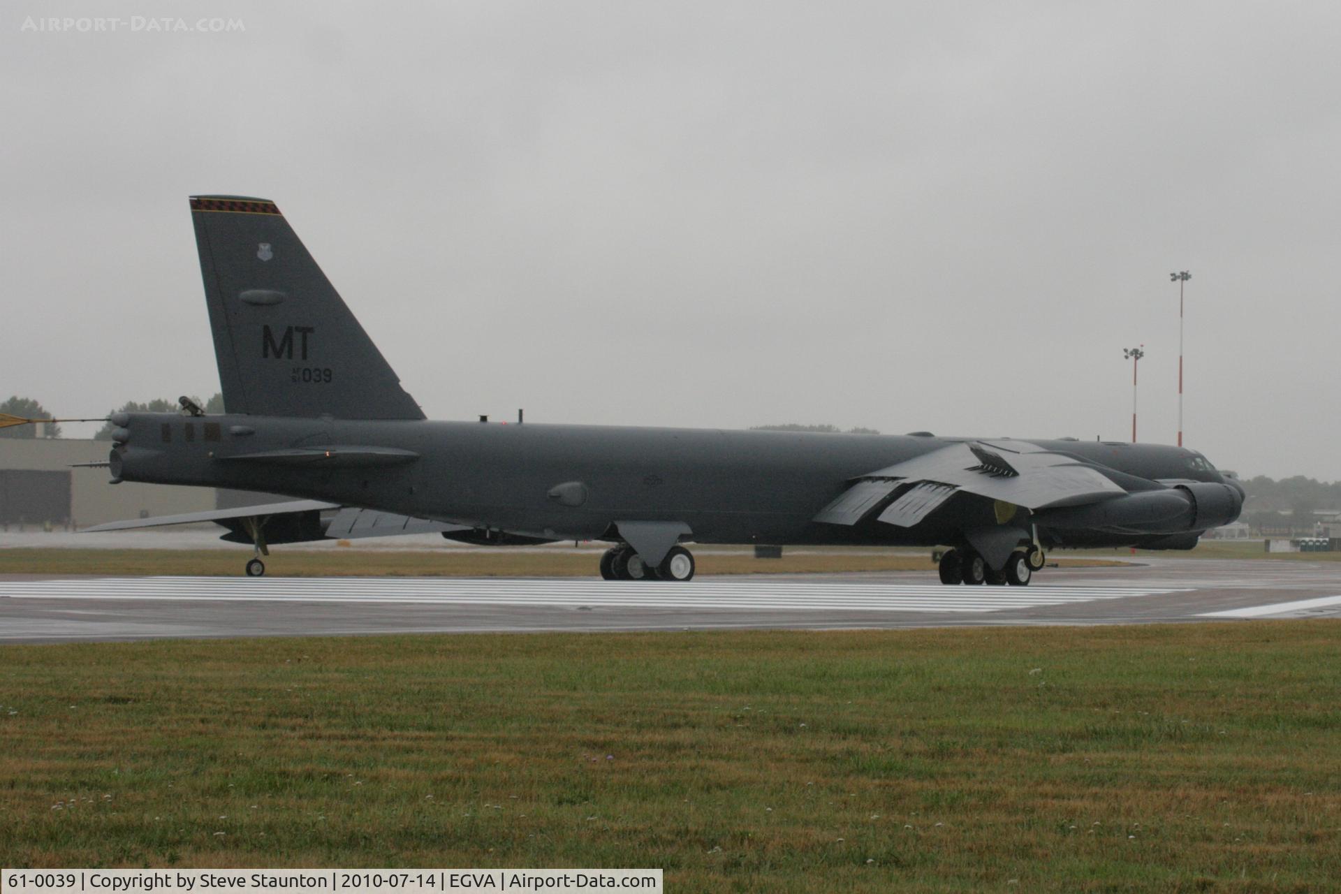 61-0039, 1961 Boeing B-52H Stratofortress C/N 464466, Taken at the Royal International Air Tattoo 2010