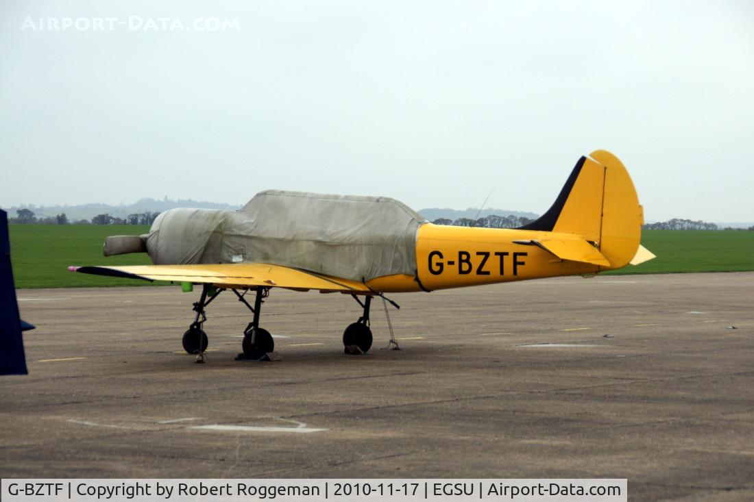 G-BZTF, 1986 Bacau Yak-52 C/N 866703, Protected for the bad weather