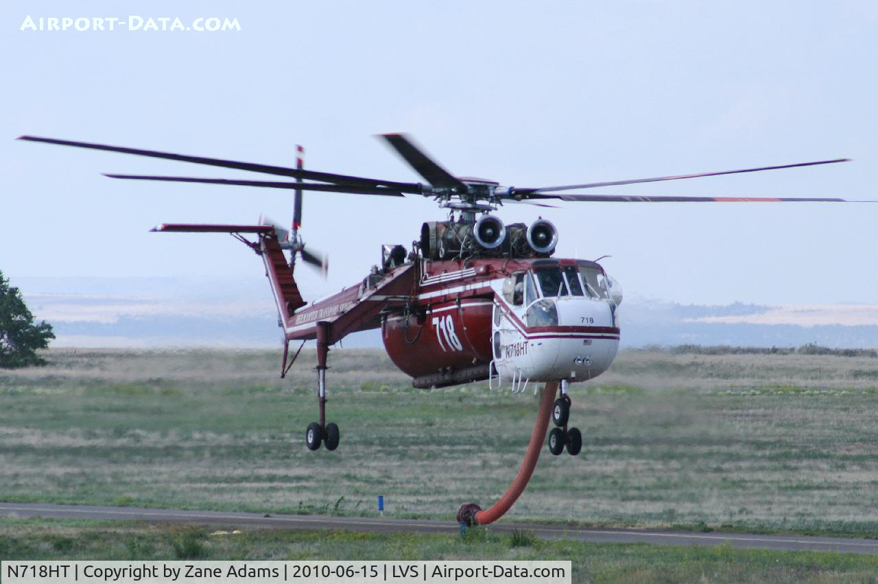N718HT, 1969 Sikorsky CH-54B Tarhe C/N 64-074, At Las Vegas Municipal Airport, Las Vegas NM