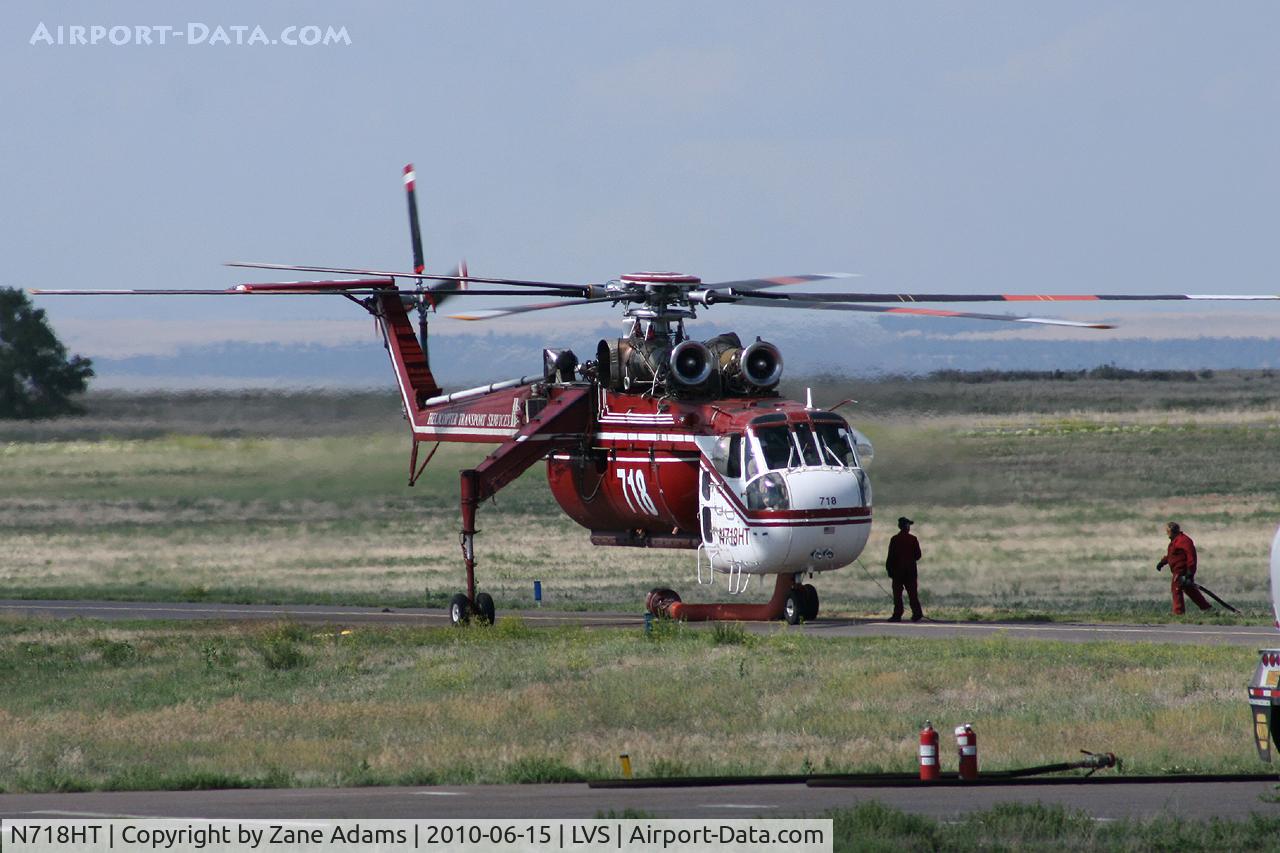 N718HT, 1969 Sikorsky CH-54B Tarhe C/N 64-074, At Las Vegas Municipal Airport, Las Vegas NM
