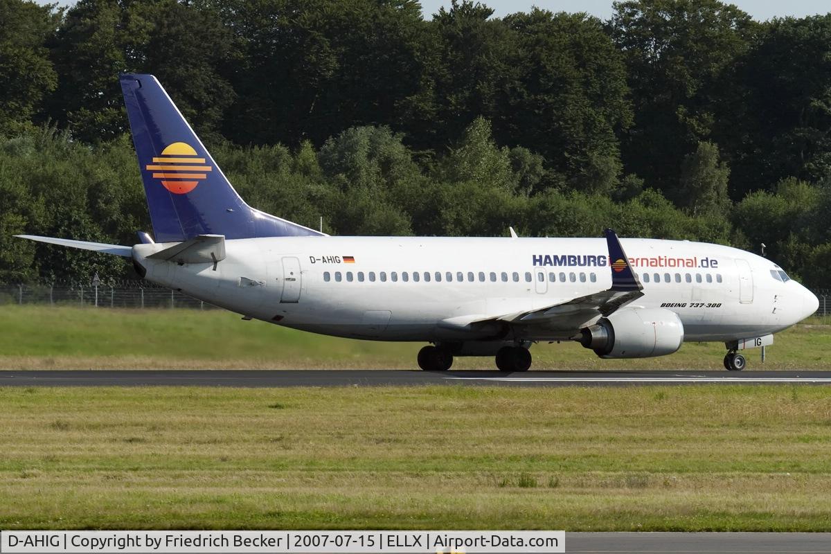 D-AHIG, 1987 Boeing 737-33A C/N 23827, departurevia RW24