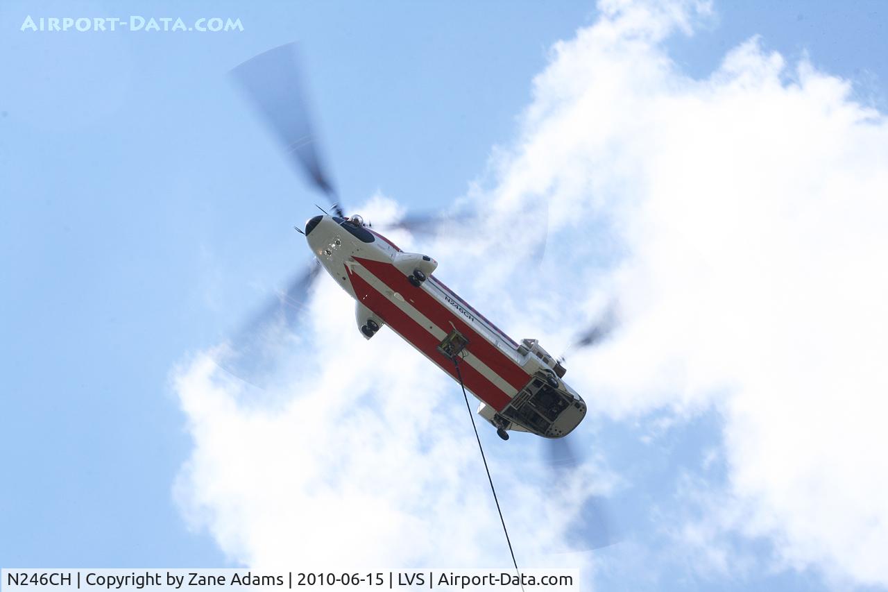 N246CH, 1983 Boeing Vertol 234LR C/N MJ-017, Columbia Helicopter's Chinook working the Tecolote Fire near Las Vegas, NM