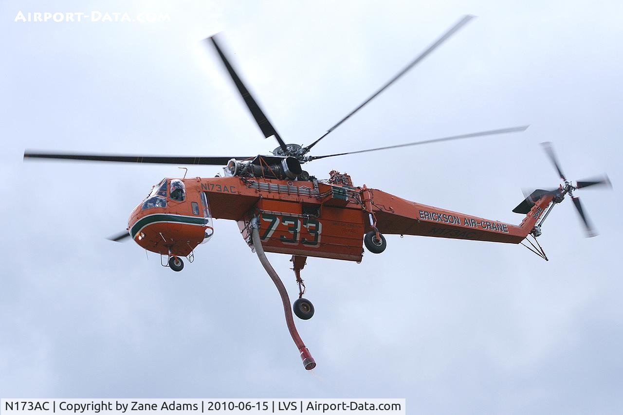 N173AC, 1967 Sikorsky S-64E C/N 64015, Erickson Skycrane working the Tecolote Fire near Las Vegas, NM