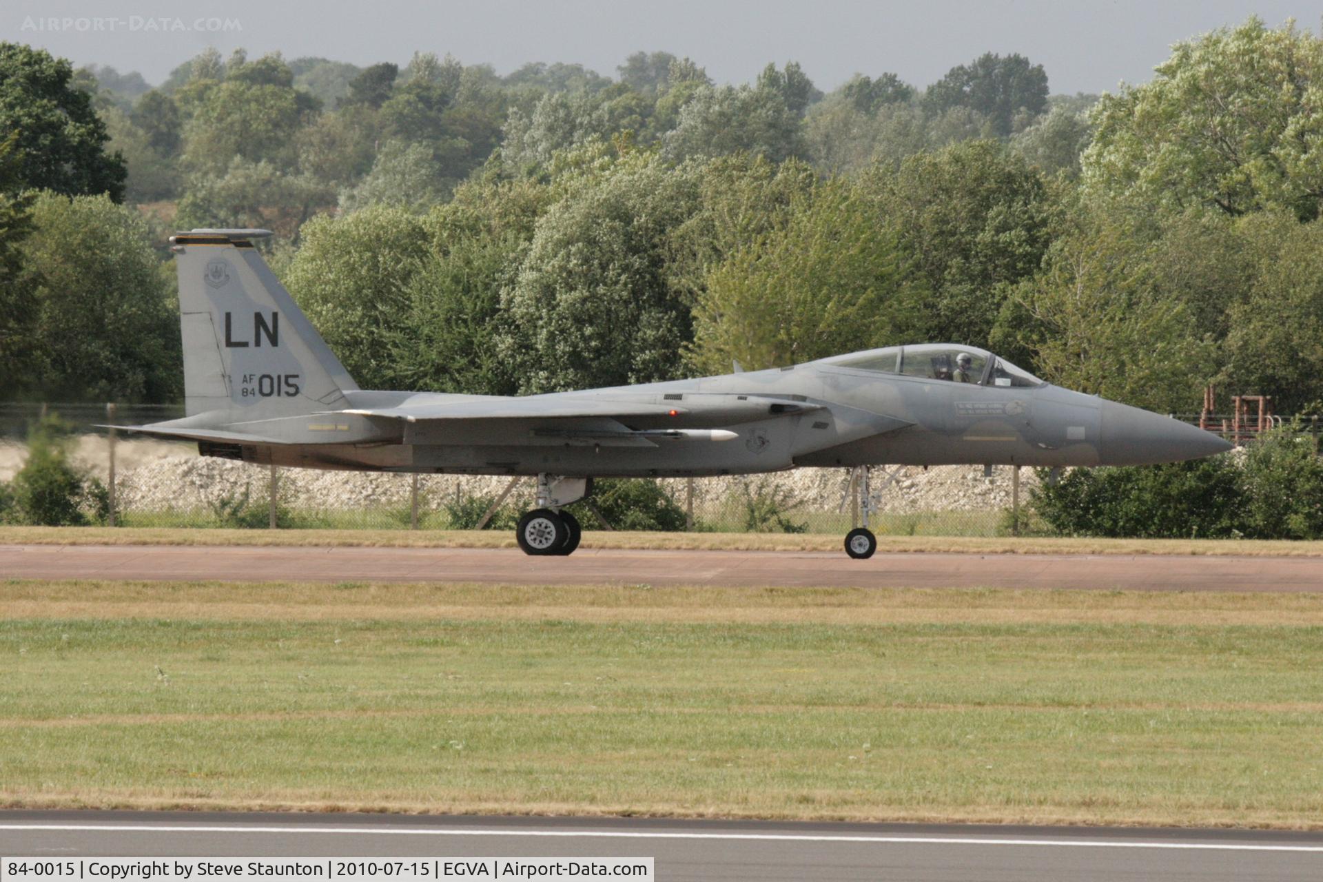 84-0015, 1984 McDonnell Douglas F-15C Eagle C/N 0925/C318, Taken at the Royal International Air Tattoo 2010