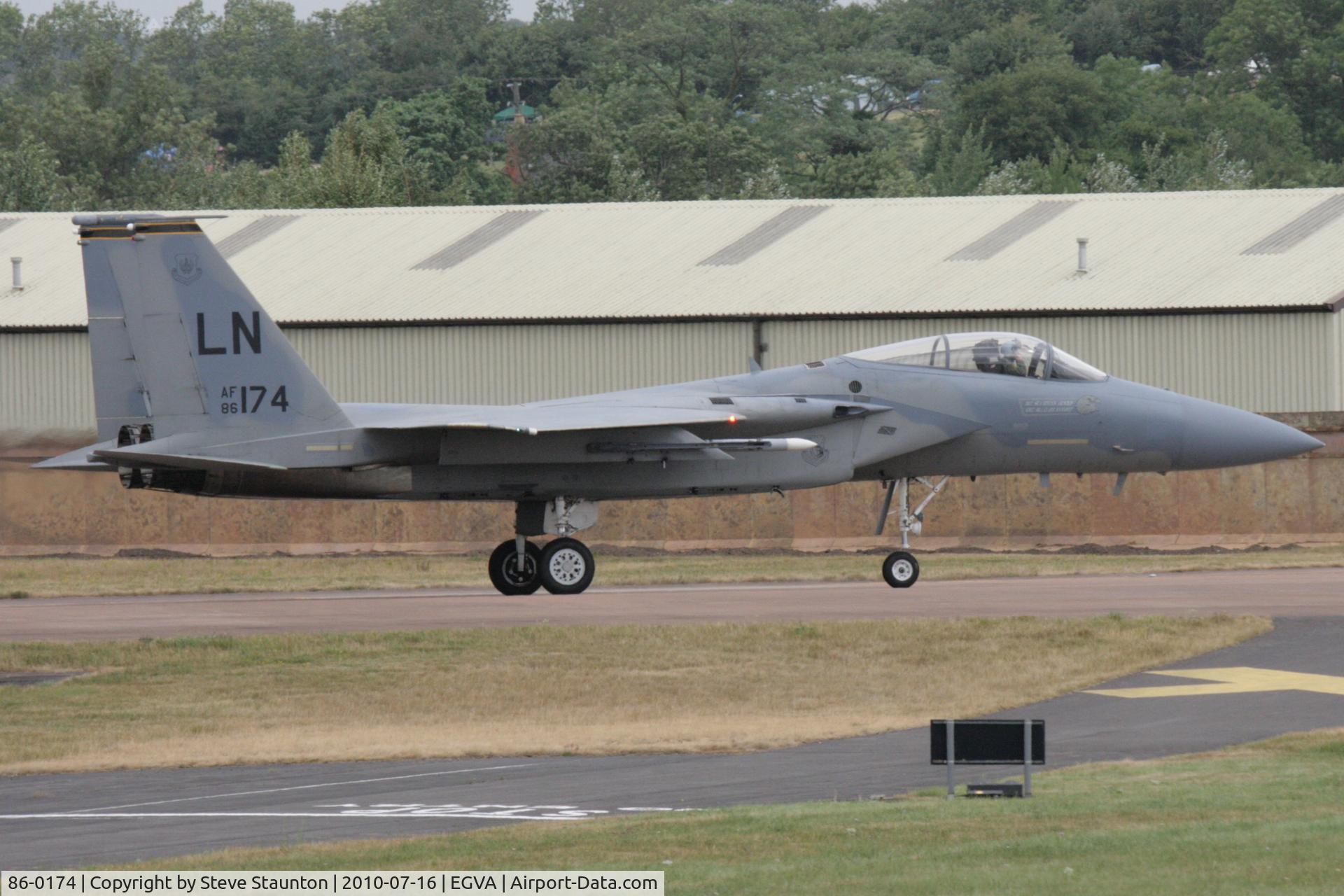 86-0174, 1986 McDonnell Douglas F-15C Eagle C/N 1024/C402, Taken at the Royal International Air Tattoo 2010