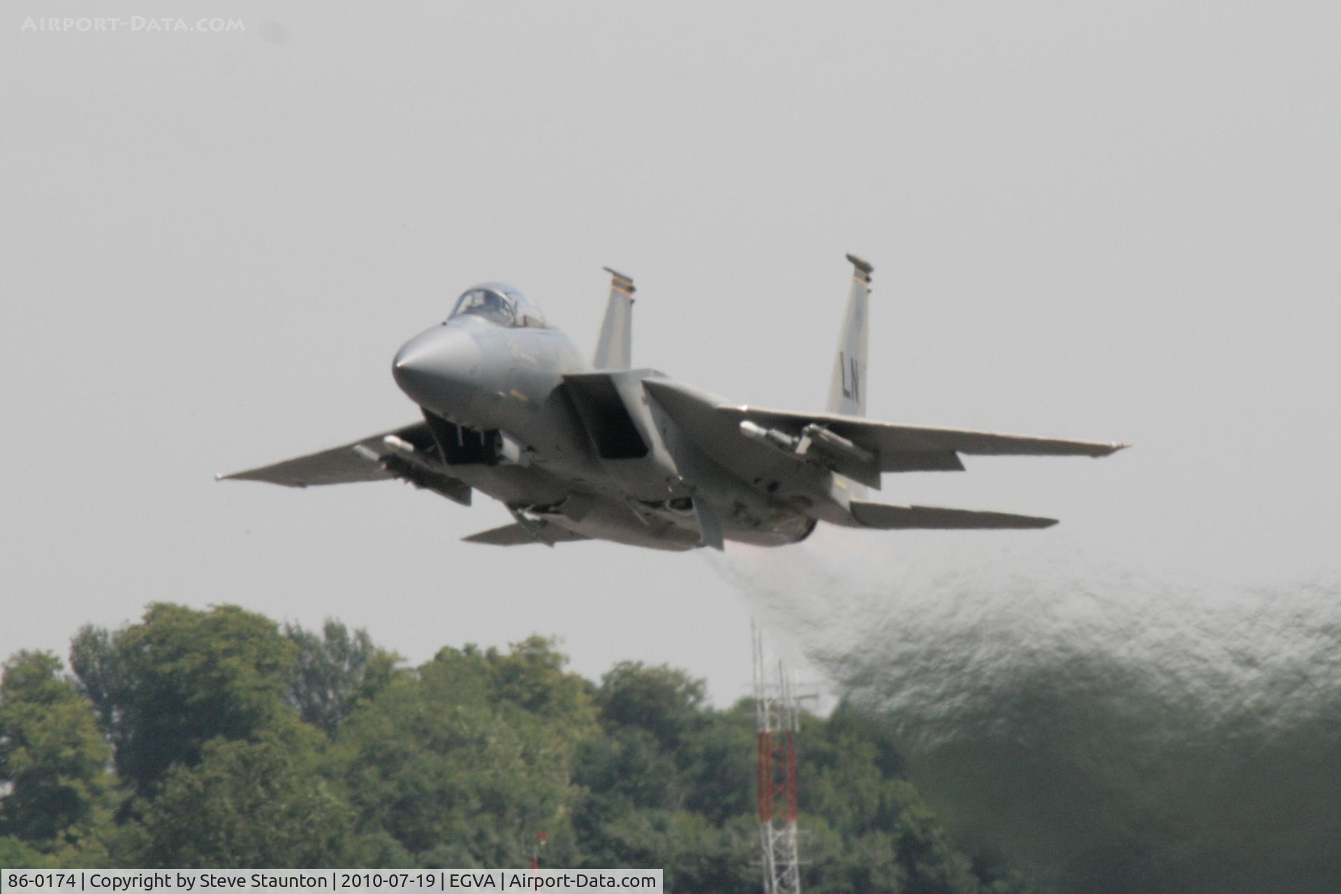 86-0174, 1986 McDonnell Douglas F-15C Eagle C/N 1024/C402, Taken at the Royal International Air Tattoo 2010