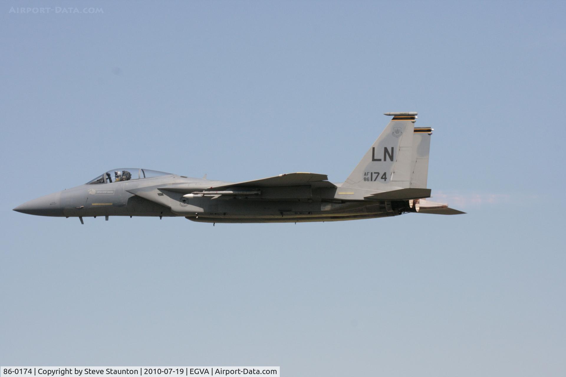 86-0174, 1986 McDonnell Douglas F-15C Eagle C/N 1024/C402, Taken at the Royal International Air Tattoo 2010