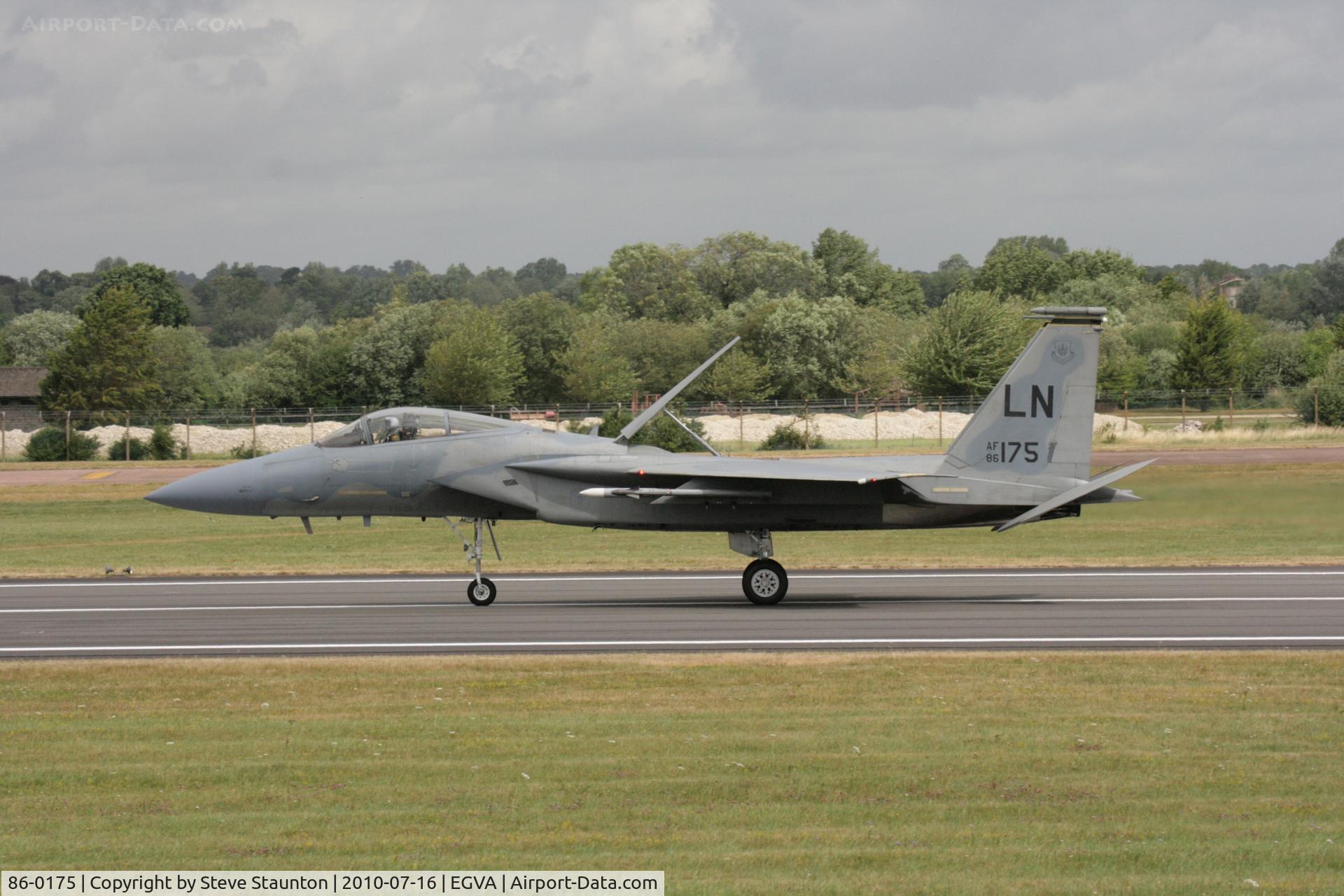 86-0175, 1986 McDonnell Douglas F-15C Eagle C/N 1025/C403, Taken at the Royal International Air Tattoo 2010