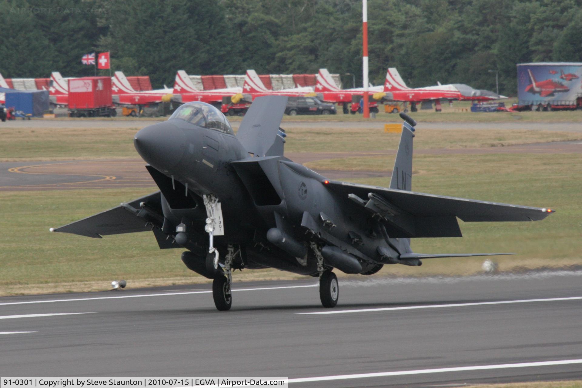 91-0301, 1991 McDonnell Douglas F-15E Strike Eagle C/N 1208/E166, Taken at the Royal International Air Tattoo 2010