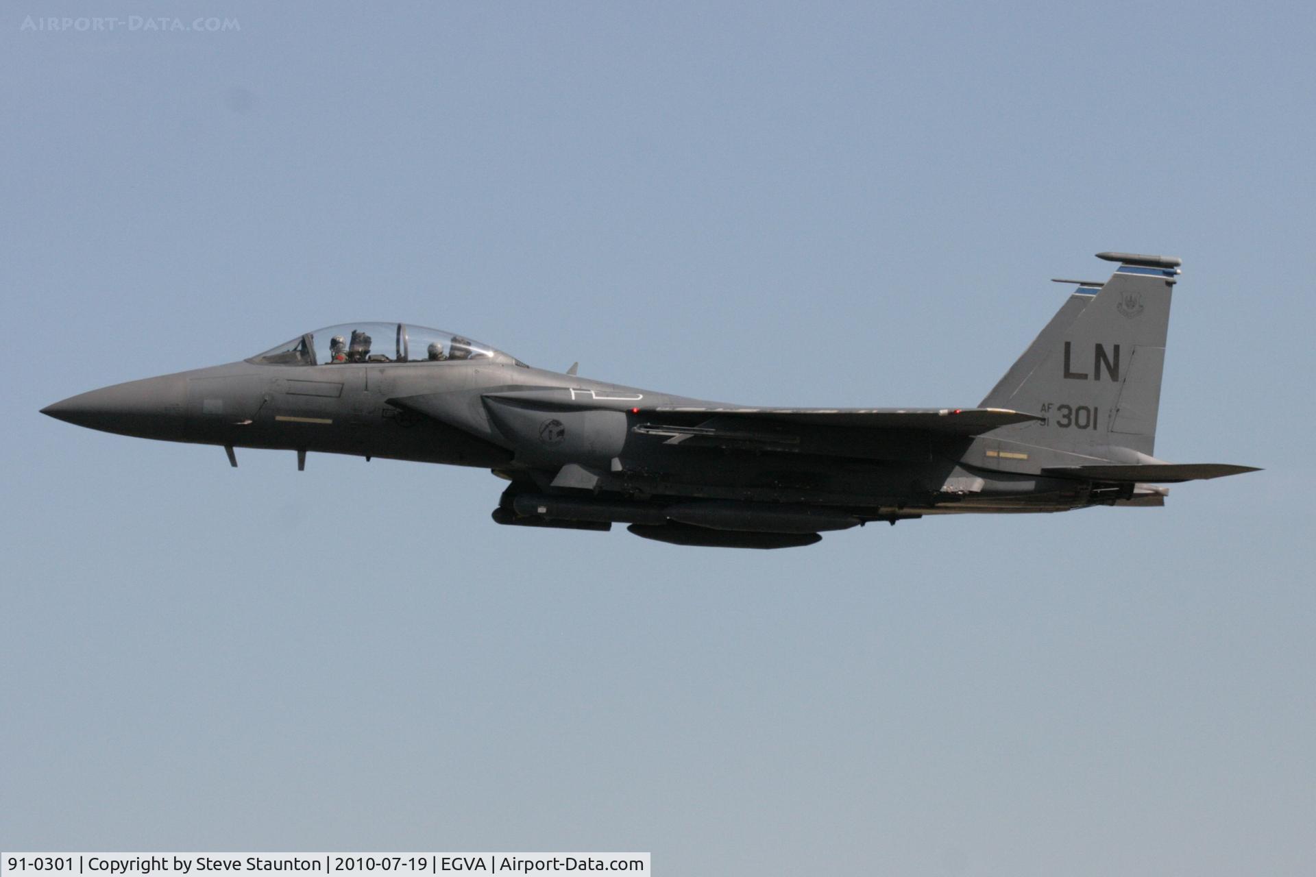 91-0301, 1991 McDonnell Douglas F-15E Strike Eagle C/N 1208/E166, Taken at the Royal International Air Tattoo 2010