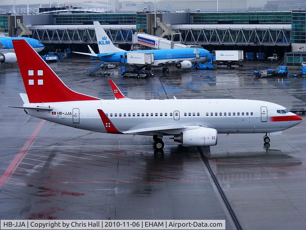 HB-JJA, 2005 Boeing 737-7AK BBJ C/N 34303, Privatair operating for KLM