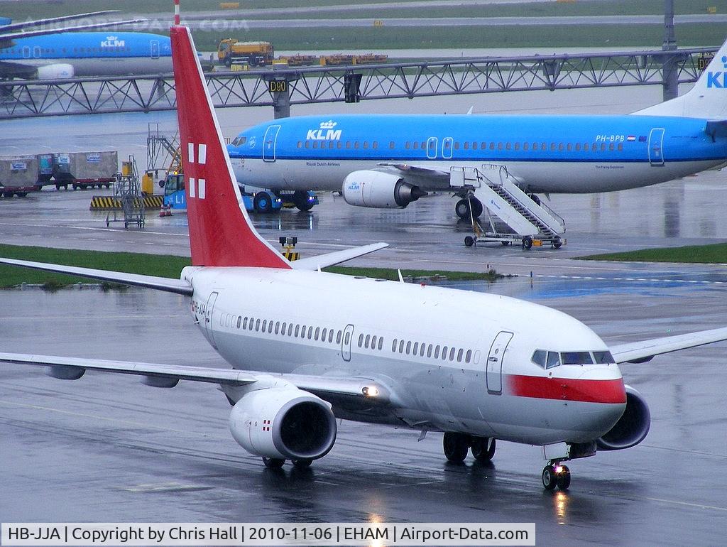 HB-JJA, 2005 Boeing 737-7AK BBJ C/N 34303, Privatair operating for KLM