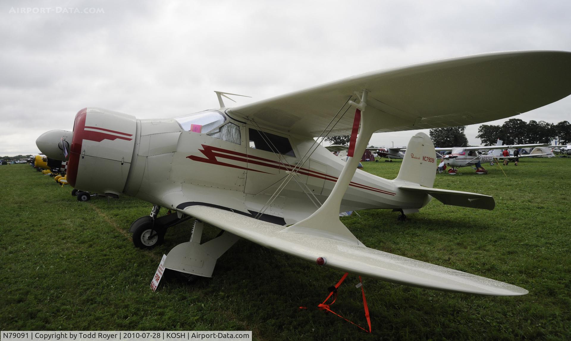 N79091, 1941 Beech D17S Staggerwing C/N 1020, EAA Airventure 2010
