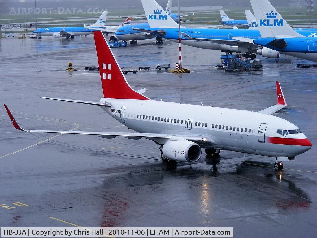HB-JJA, 2005 Boeing 737-7AK BBJ C/N 34303, Privatair operating for KLM