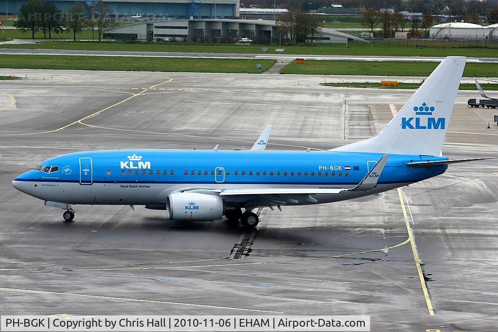 PH-BGK, 2010 Boeing 737-7K2 C/N 38054, KLM Royal Dutch Airlines