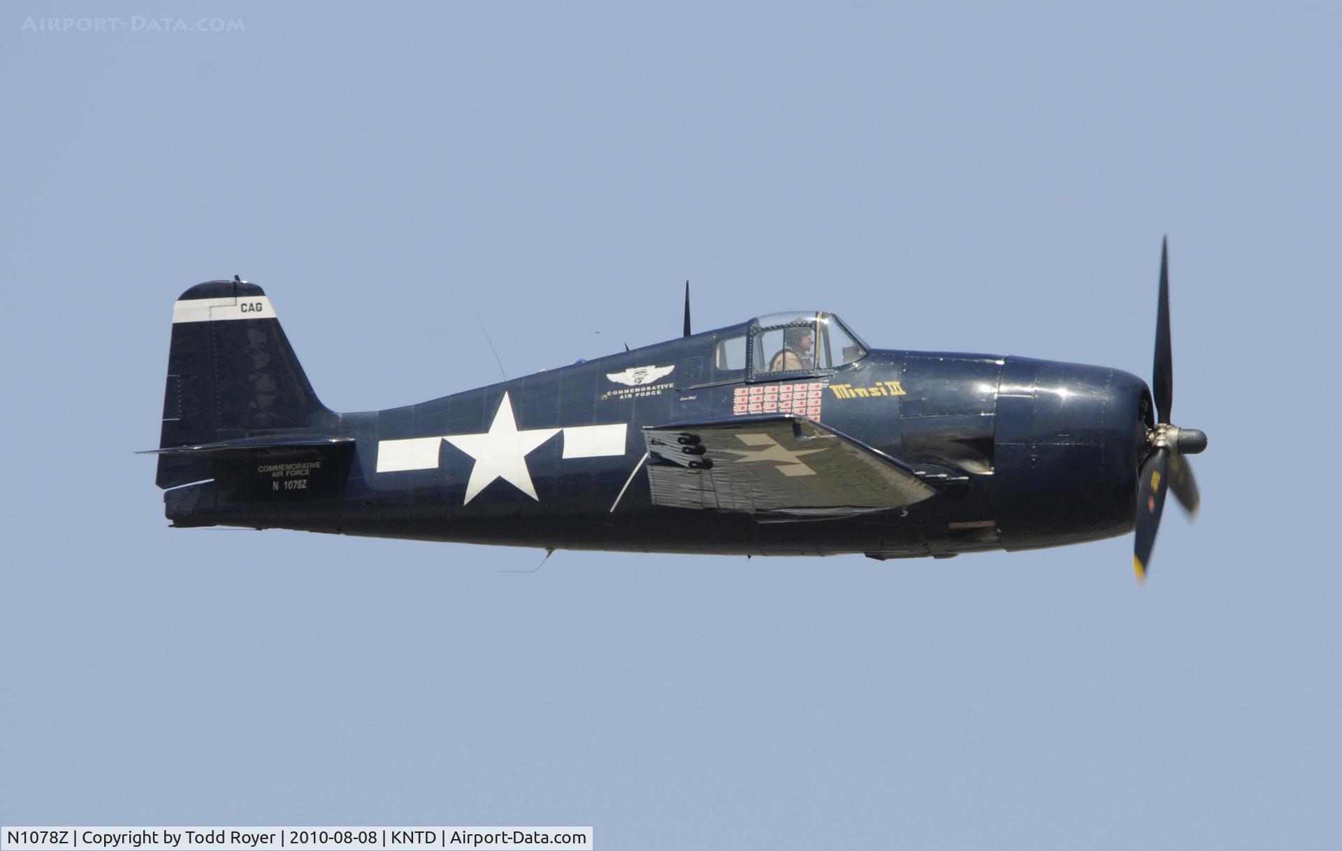 N1078Z, 1963 Grumman F6F-5 Hellcat C/N 27354801-66, Point Mugu Airshow 2010