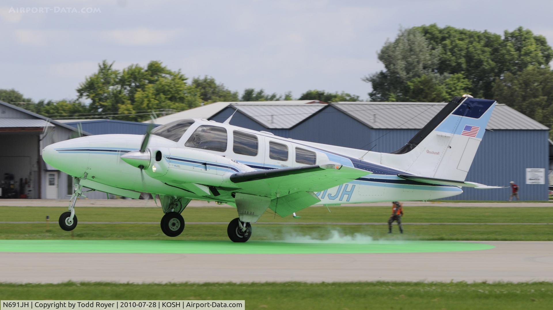 N691JH, 1985 Beech 58P Baron C/N TJ-480, EAA Airventure 2010
